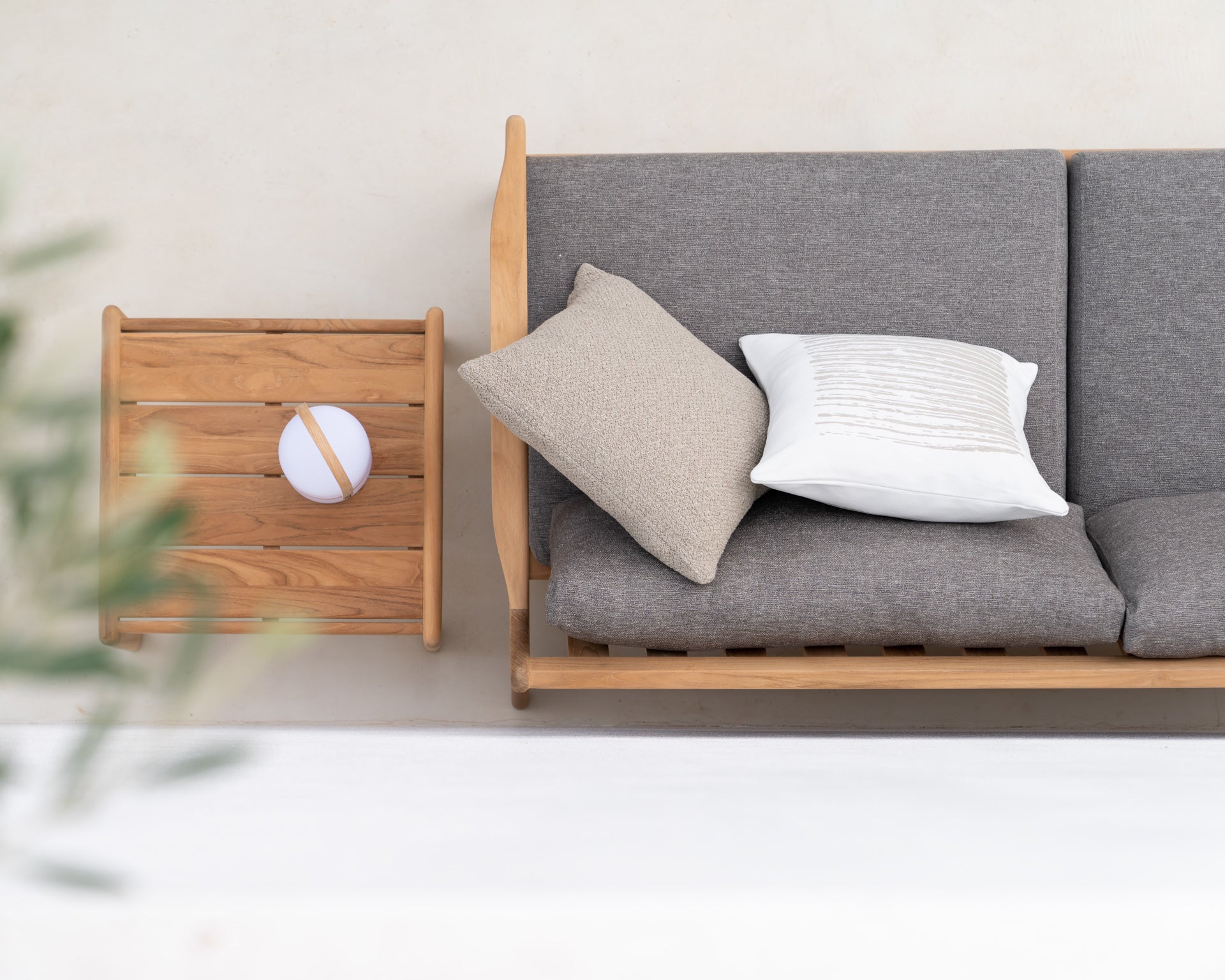 比利時原裝進口實木傢俬 - 戶外系列 - Jack系列柚木方形邊几