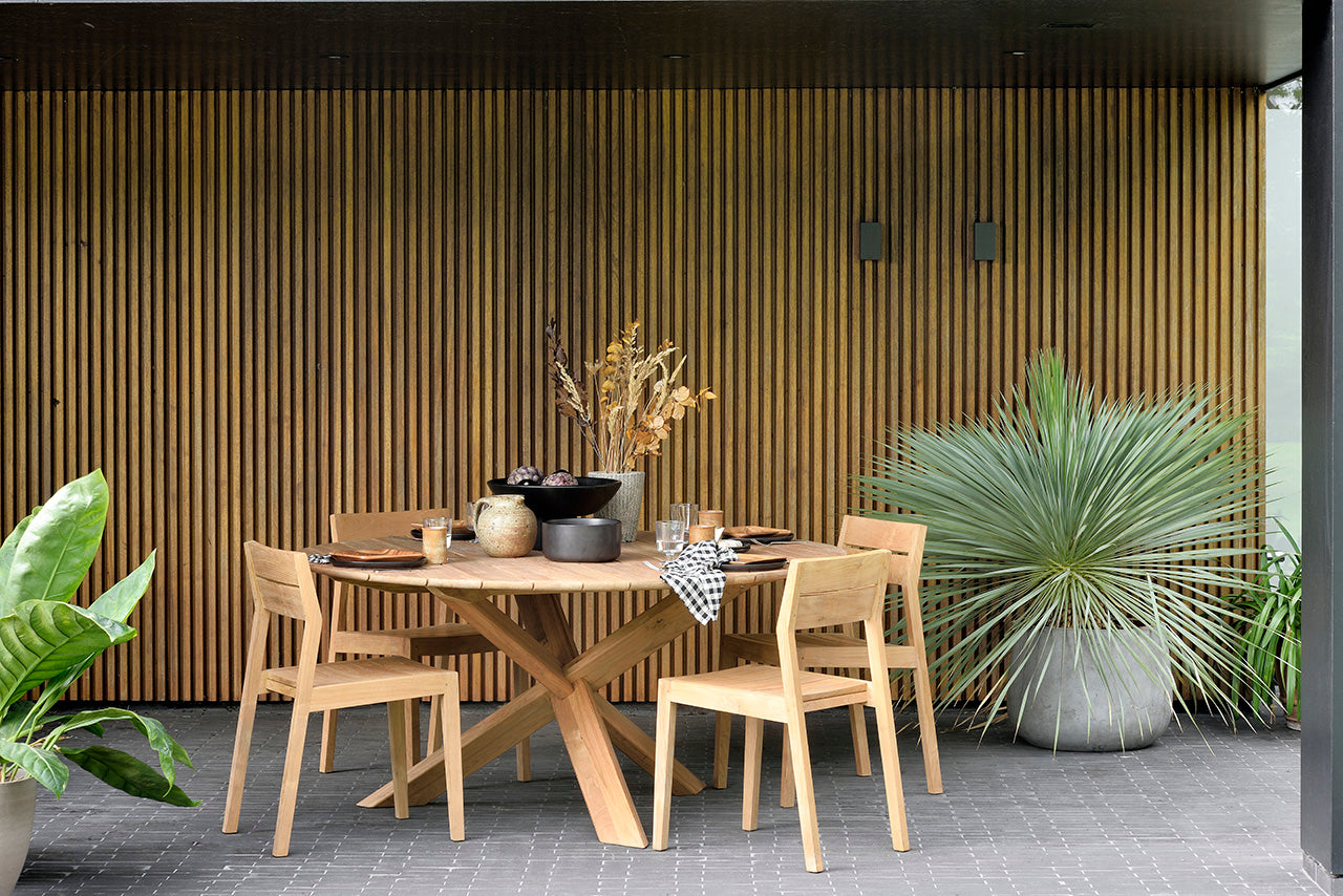 比利時原裝進口實木傢俬 - 戶外系列 - Ex 1系列柚木餐椅