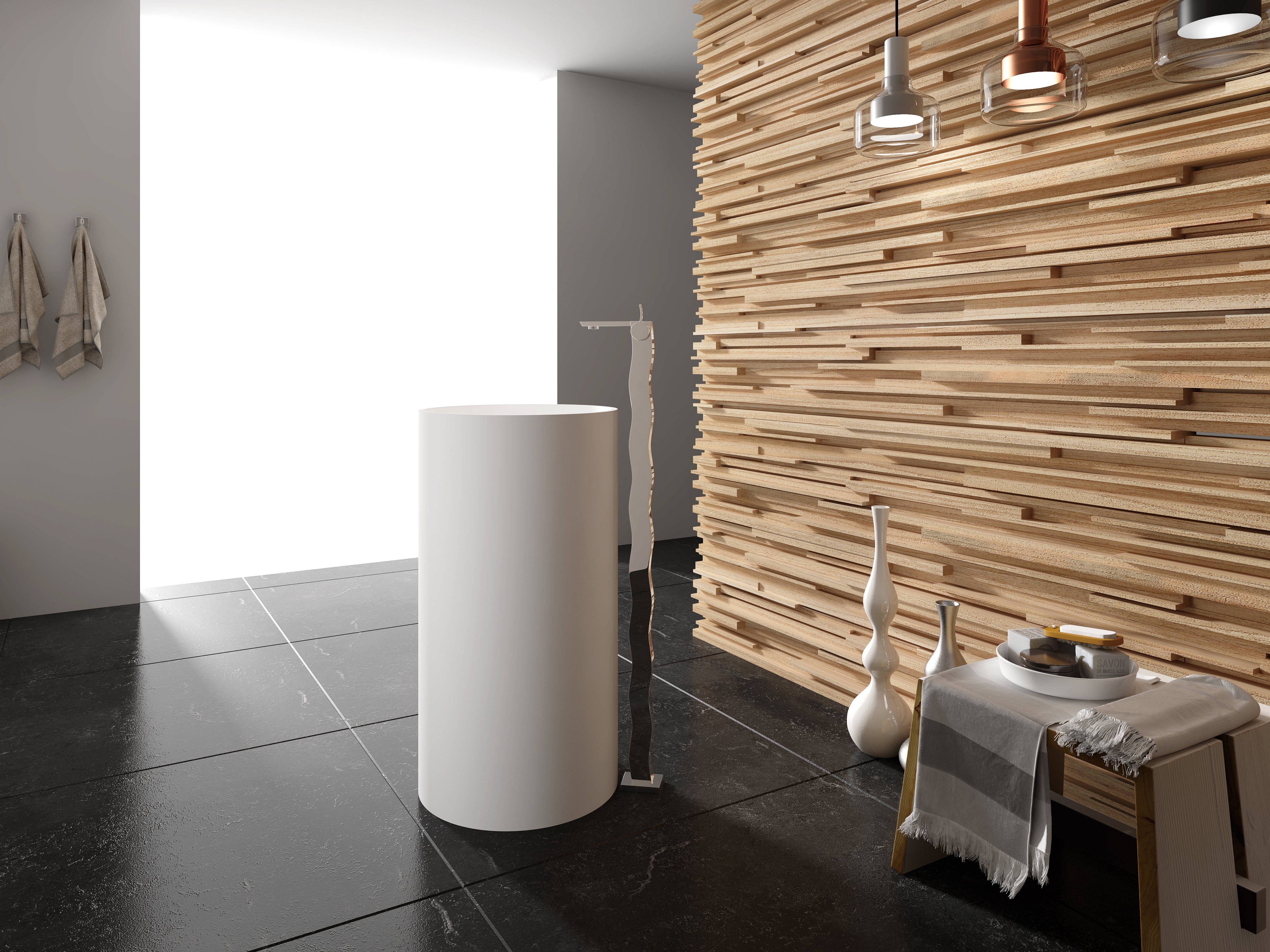 One Gallery 一體式圓形柱盆