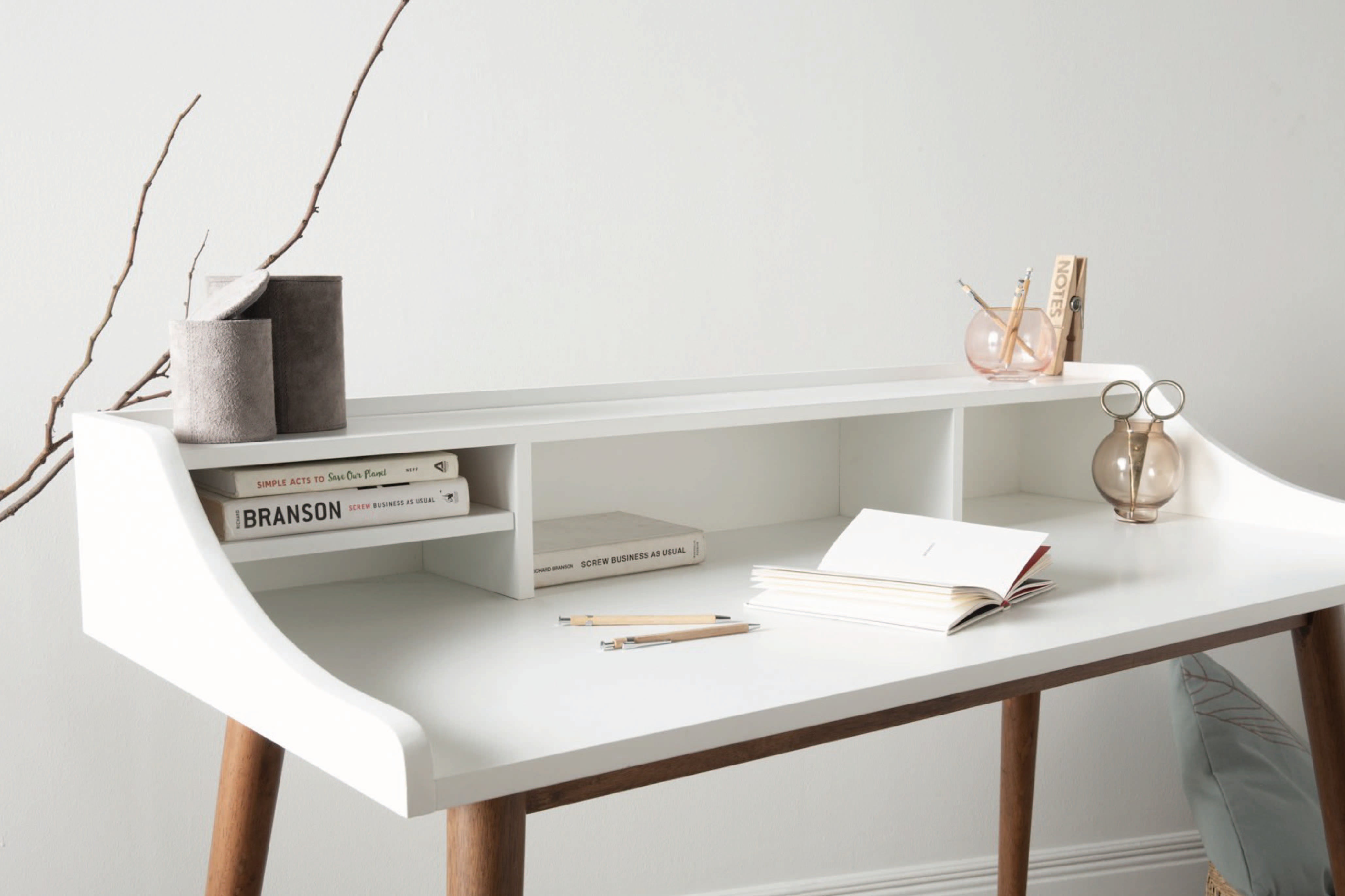 馬來西亞原裝進口實木傢俬 - NZ系列 - LAGOM工作書桌