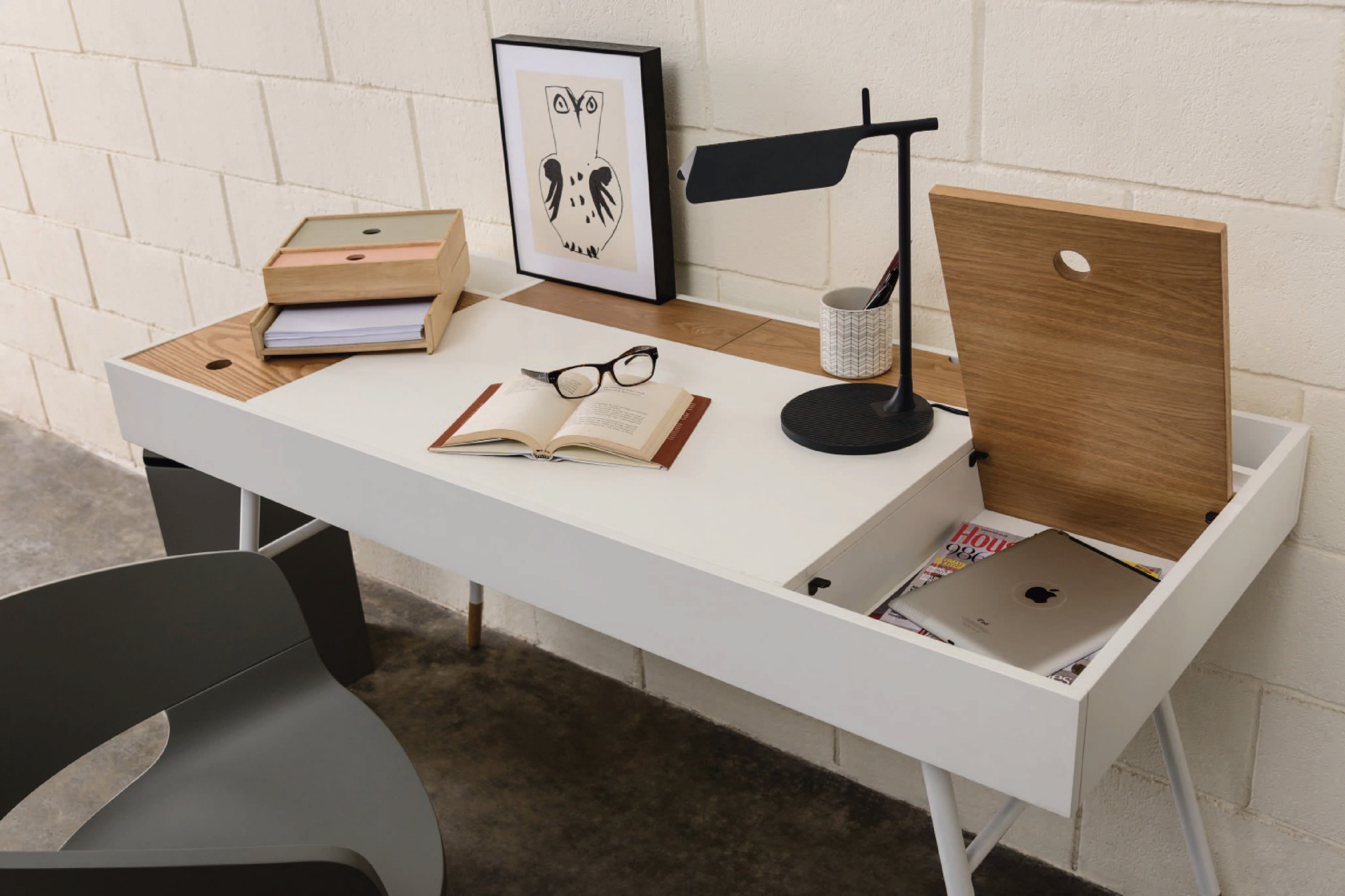 馬來西亞原裝進口實木傢俬 - NZ系列 - MORSE 工作書桌