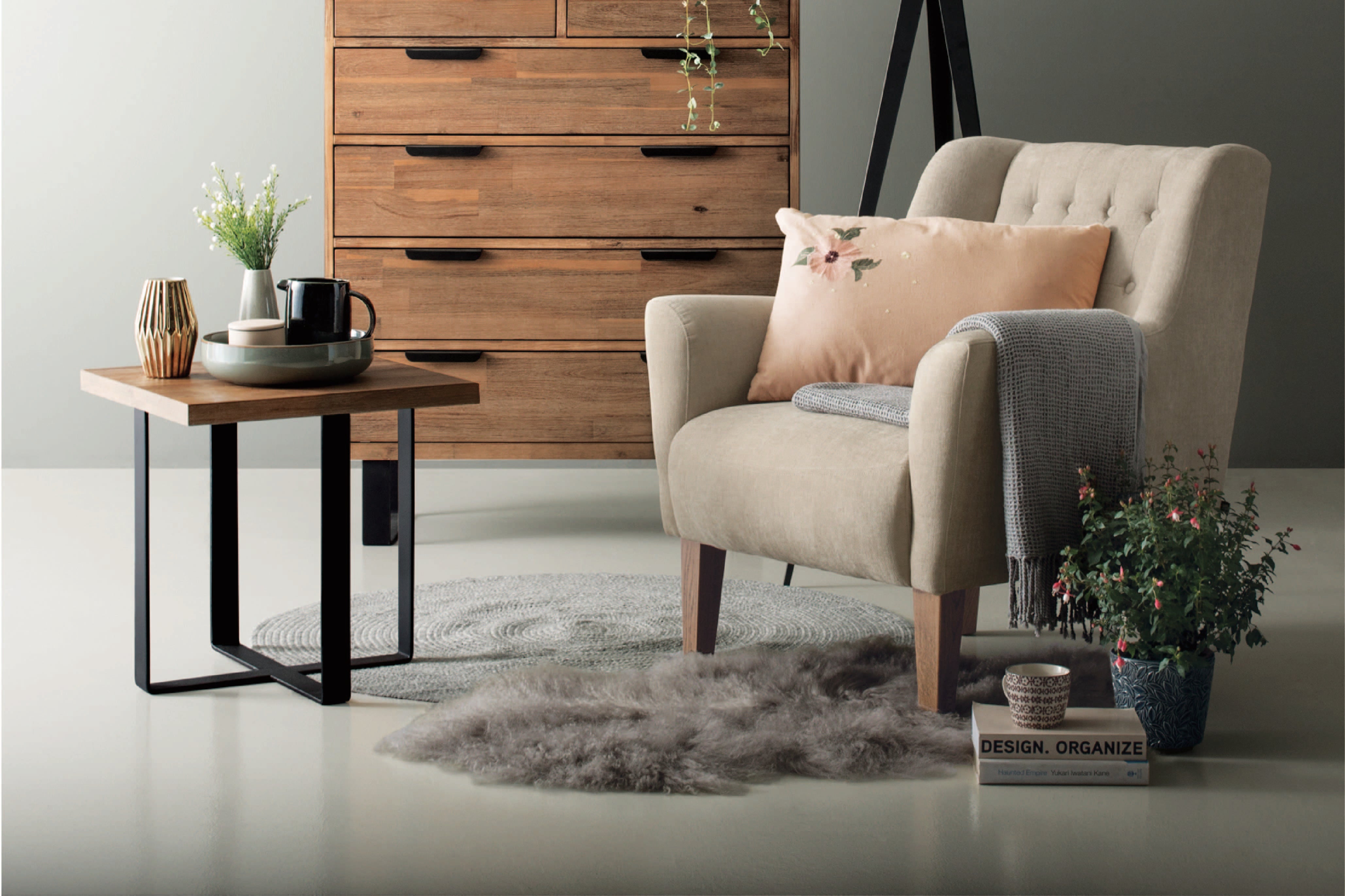 馬來西亞原裝進口實木傢俬 - F系列 - Brighton布萊頓邊几