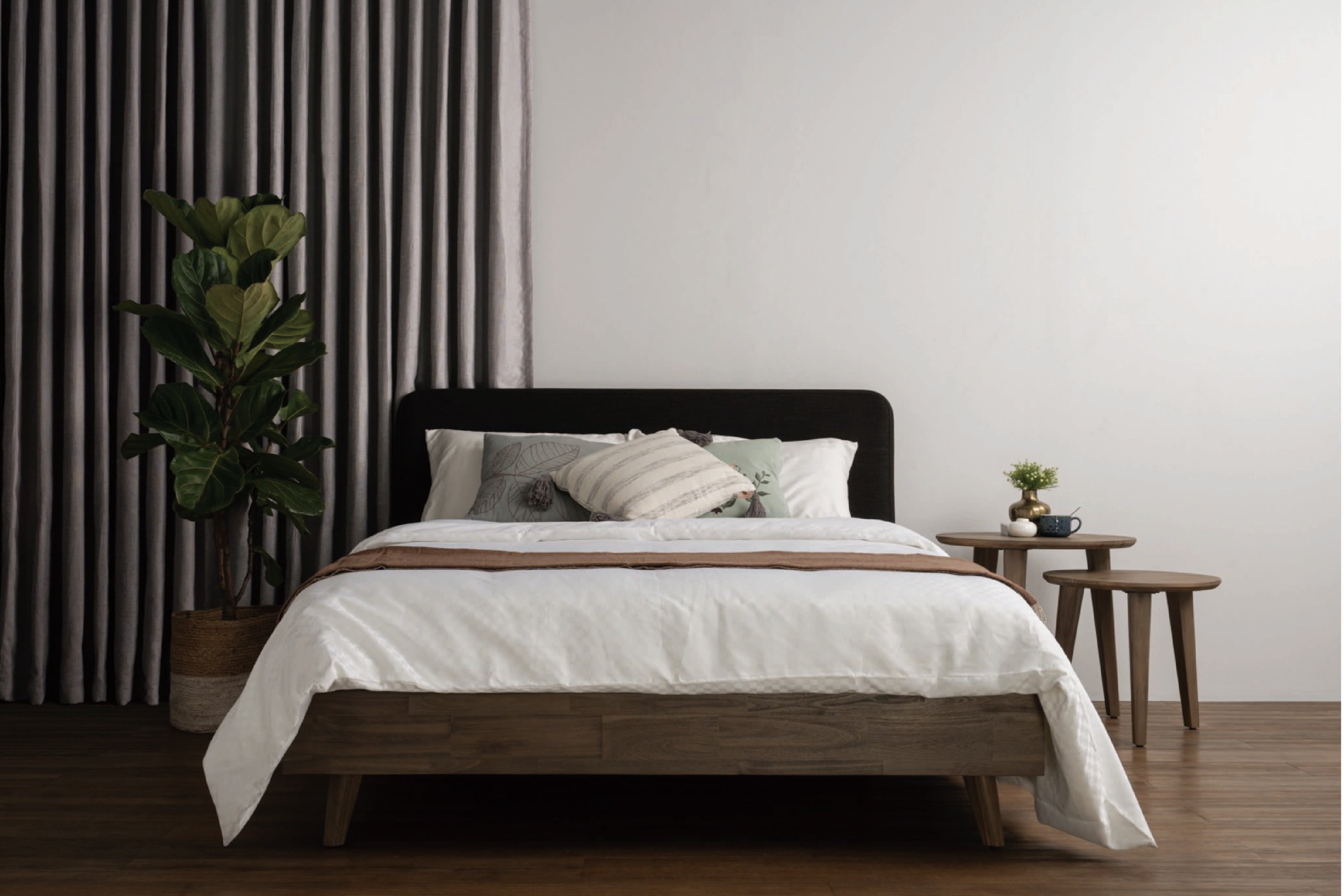 馬來西亞原裝進口實木傢俬 - F系列 - Neo尼奧圓形邊几