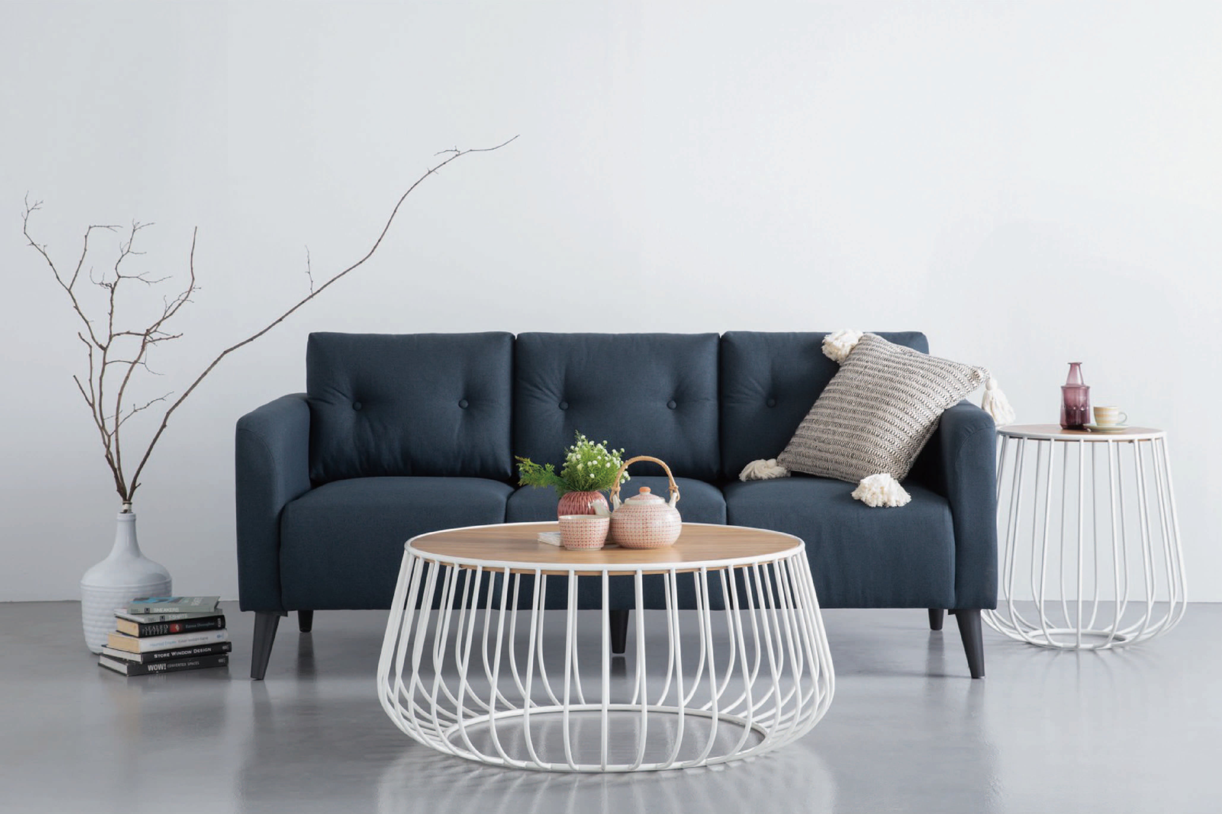 馬來西亞原裝進口實木傢俬 - NZ系列 - GABBIA圓形邊几