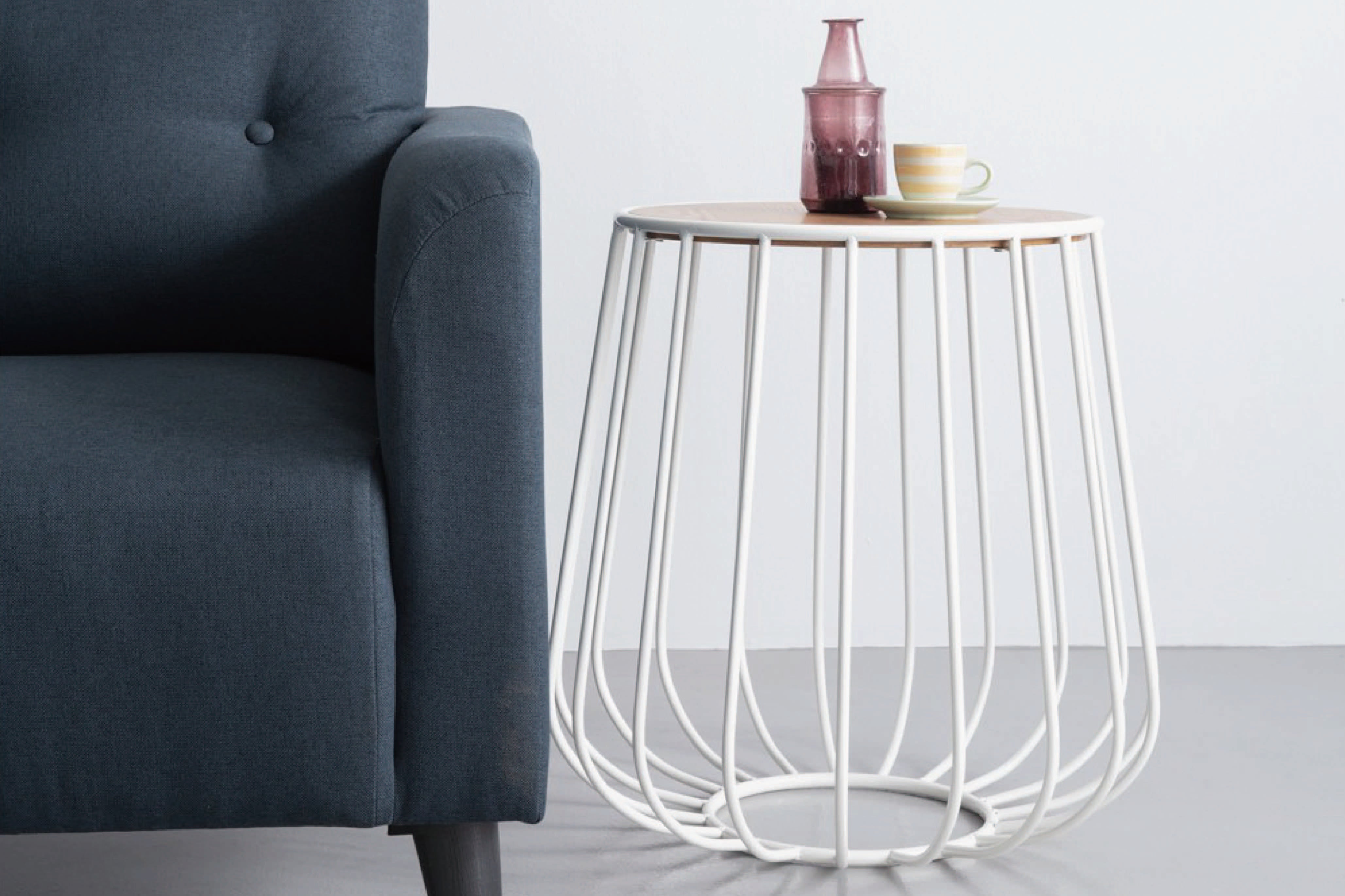 馬來西亞原裝進口實木傢俬 - NZ系列 - GABBIA圓形邊几