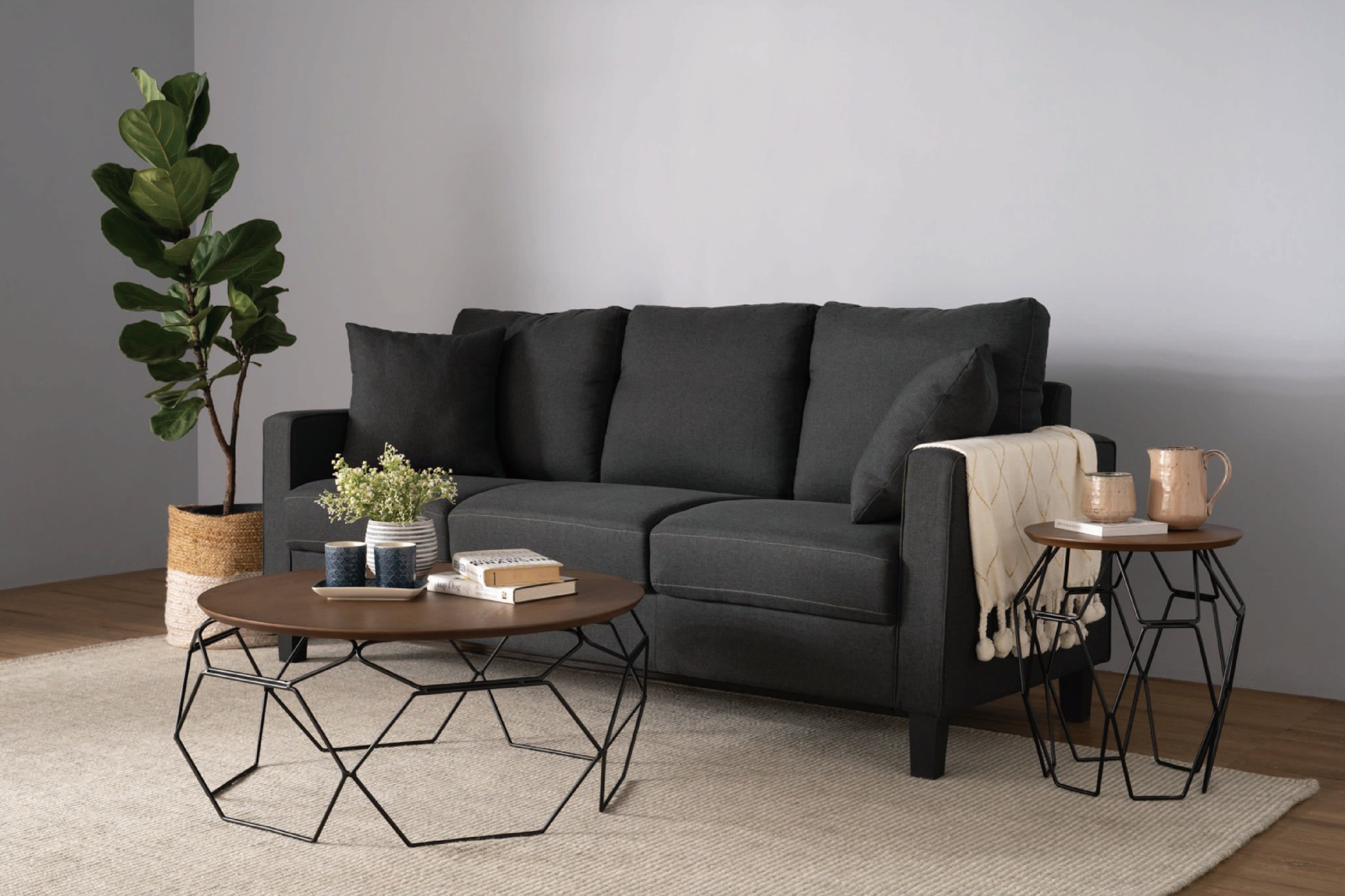 馬來西亞原裝進口實木傢俬 - NZ系列 - NANO圓形邊几