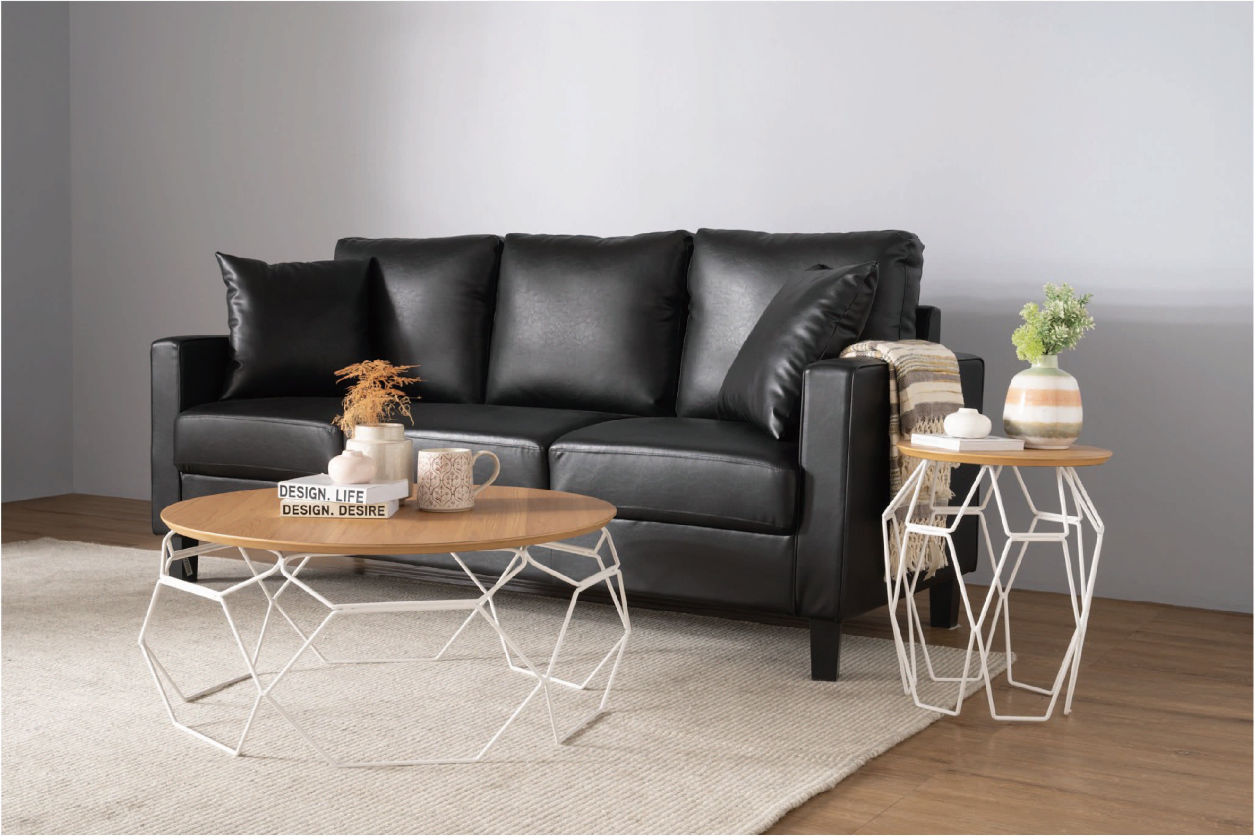 馬來西亞原裝進口實木傢俬 - NZ系列 - NANO圓形邊几