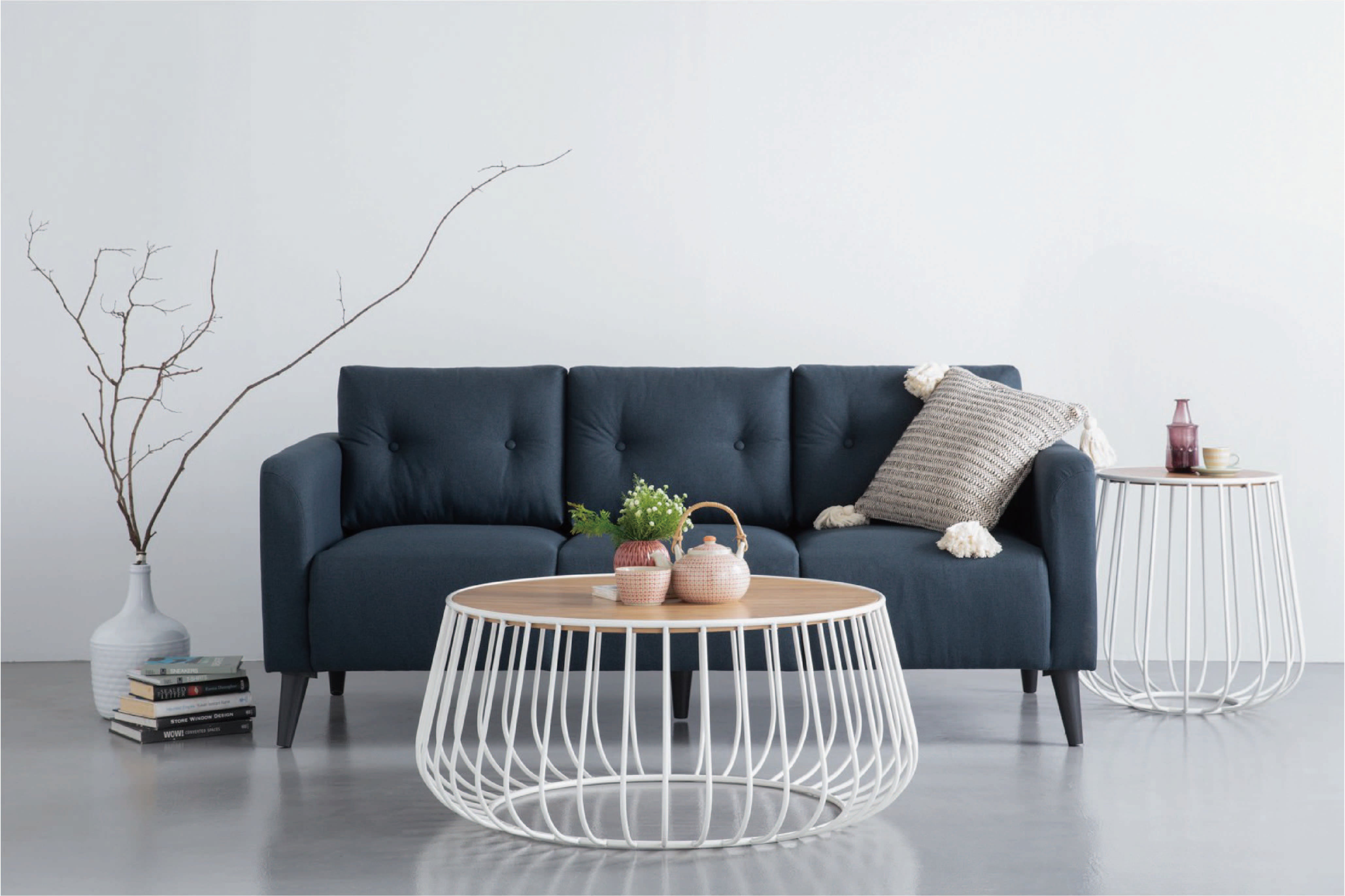 馬來西亞原裝進口實木傢俬 - NZ系列 - GABBIA圓形茶几