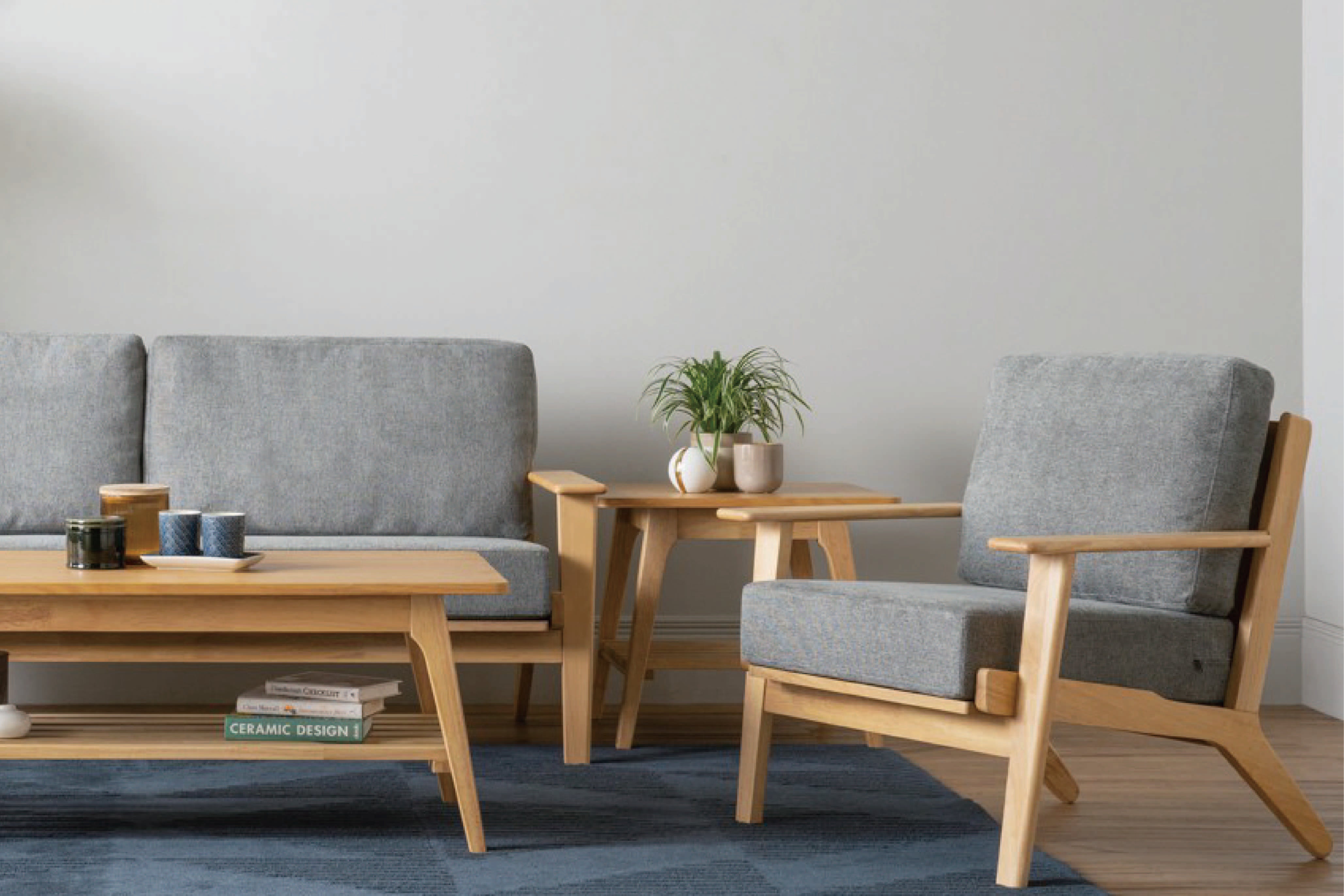 馬來西亞原裝進口實木傢俬 - LU系列 - HARPER方形邊几