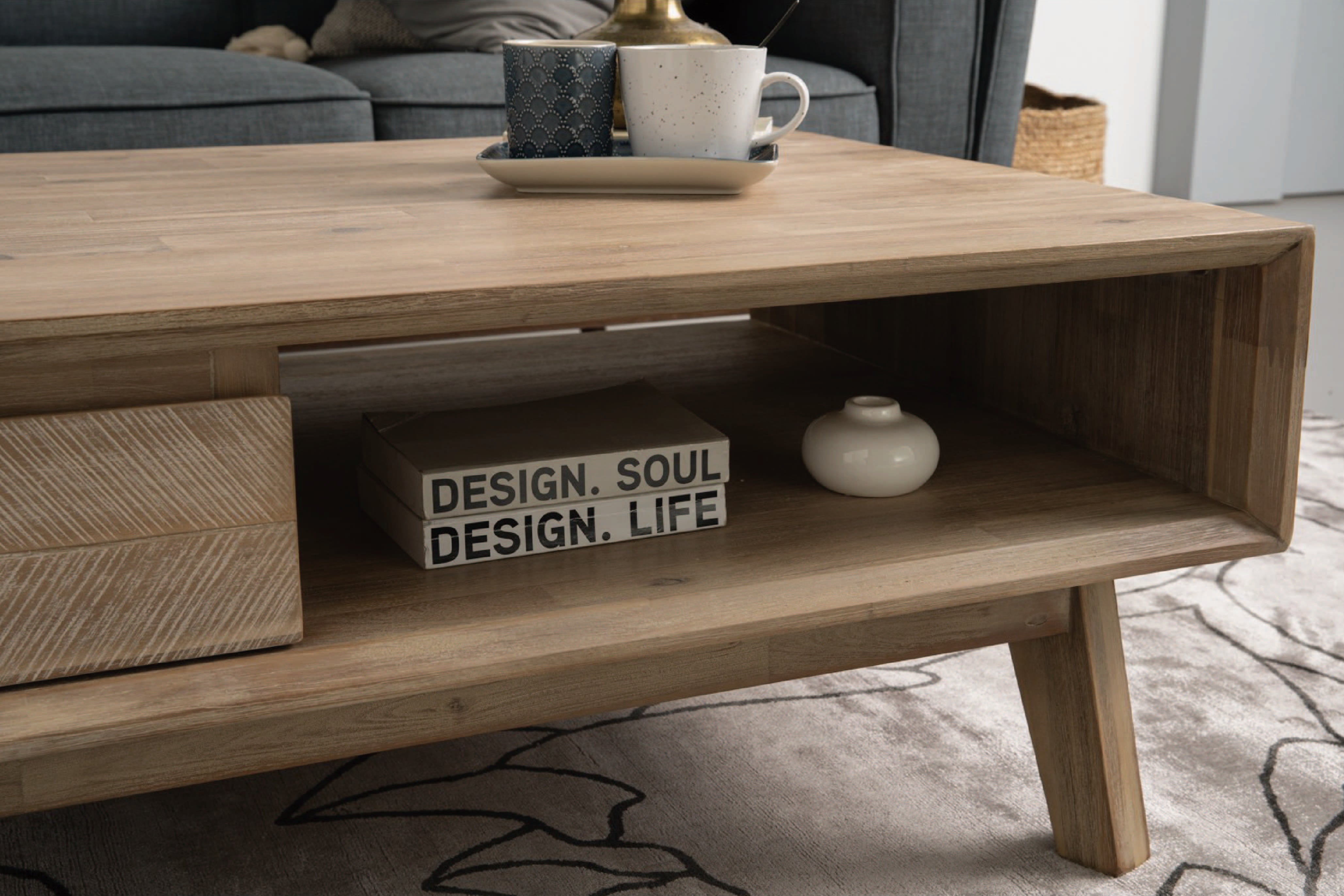 馬來西亞原裝進口實木傢俬 - F系列 - Millai米萊茶几