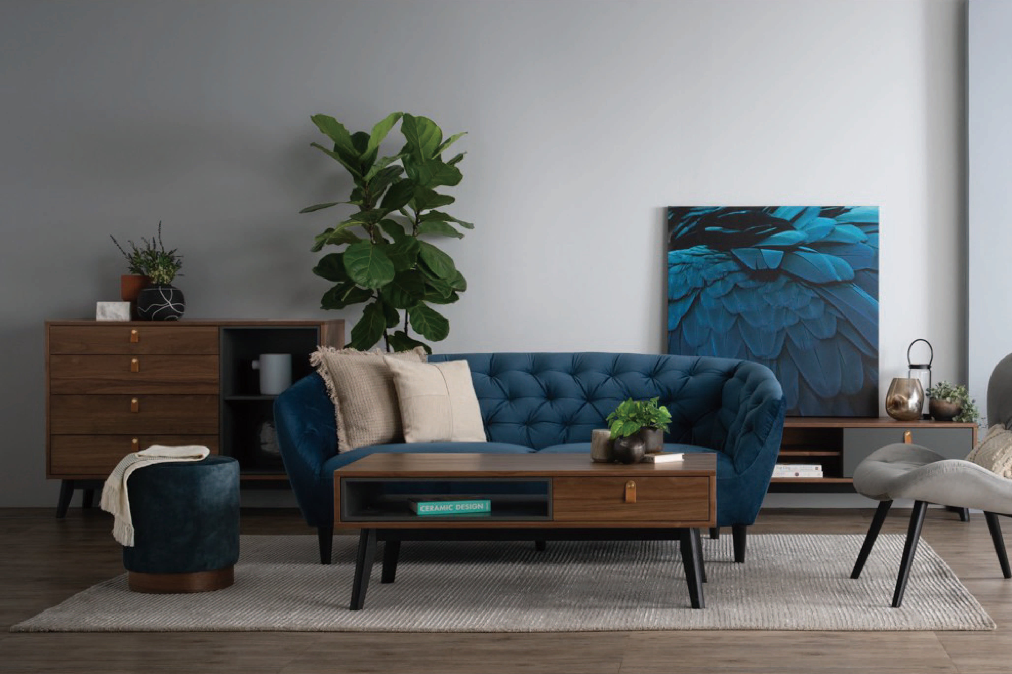 馬來西亞原裝進口實木傢俬 - LU系列 - CASTOR茶几