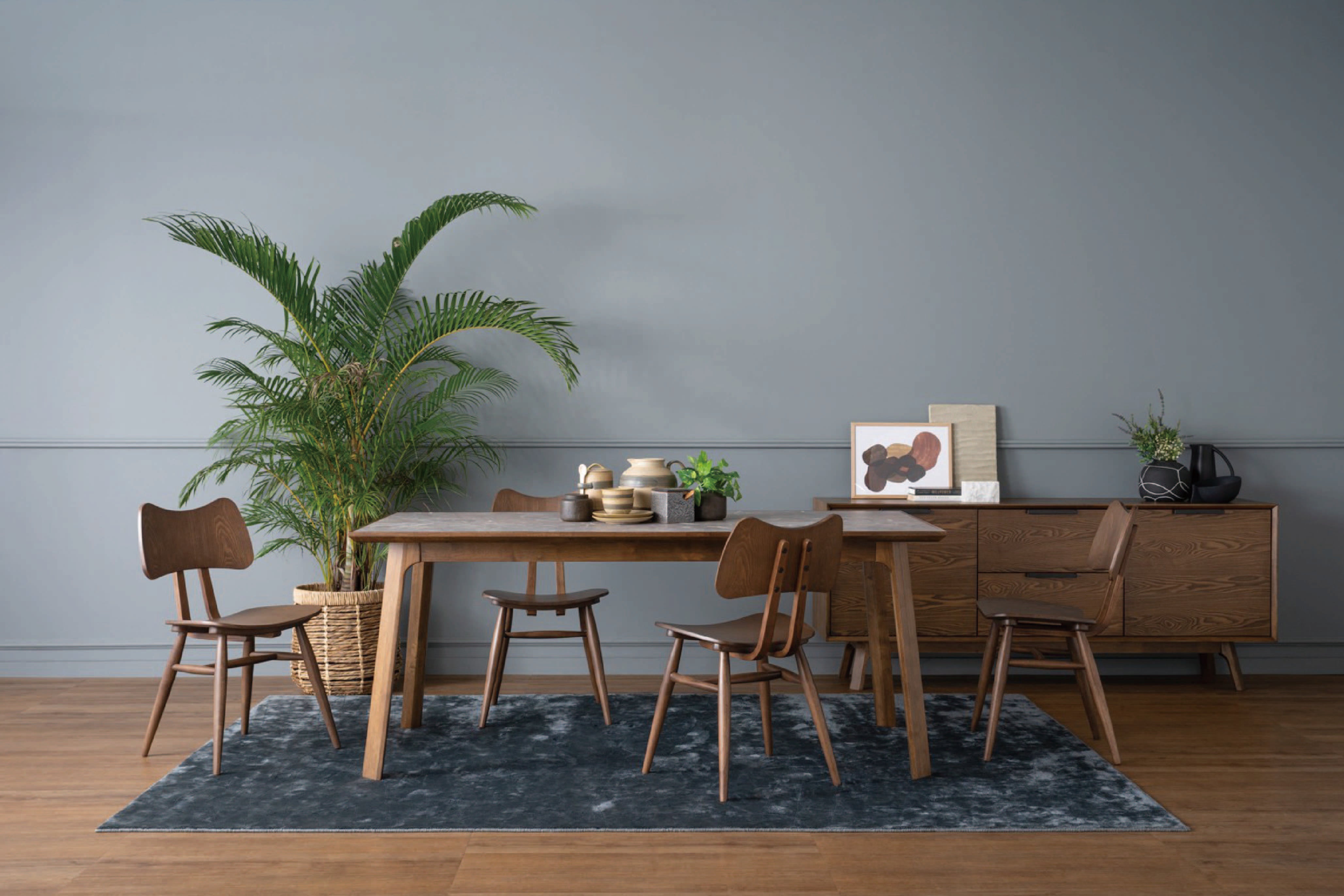 馬來西亞原裝進口實木傢俬 - LU系列 - NEATH餐桌 (900X1800mm)