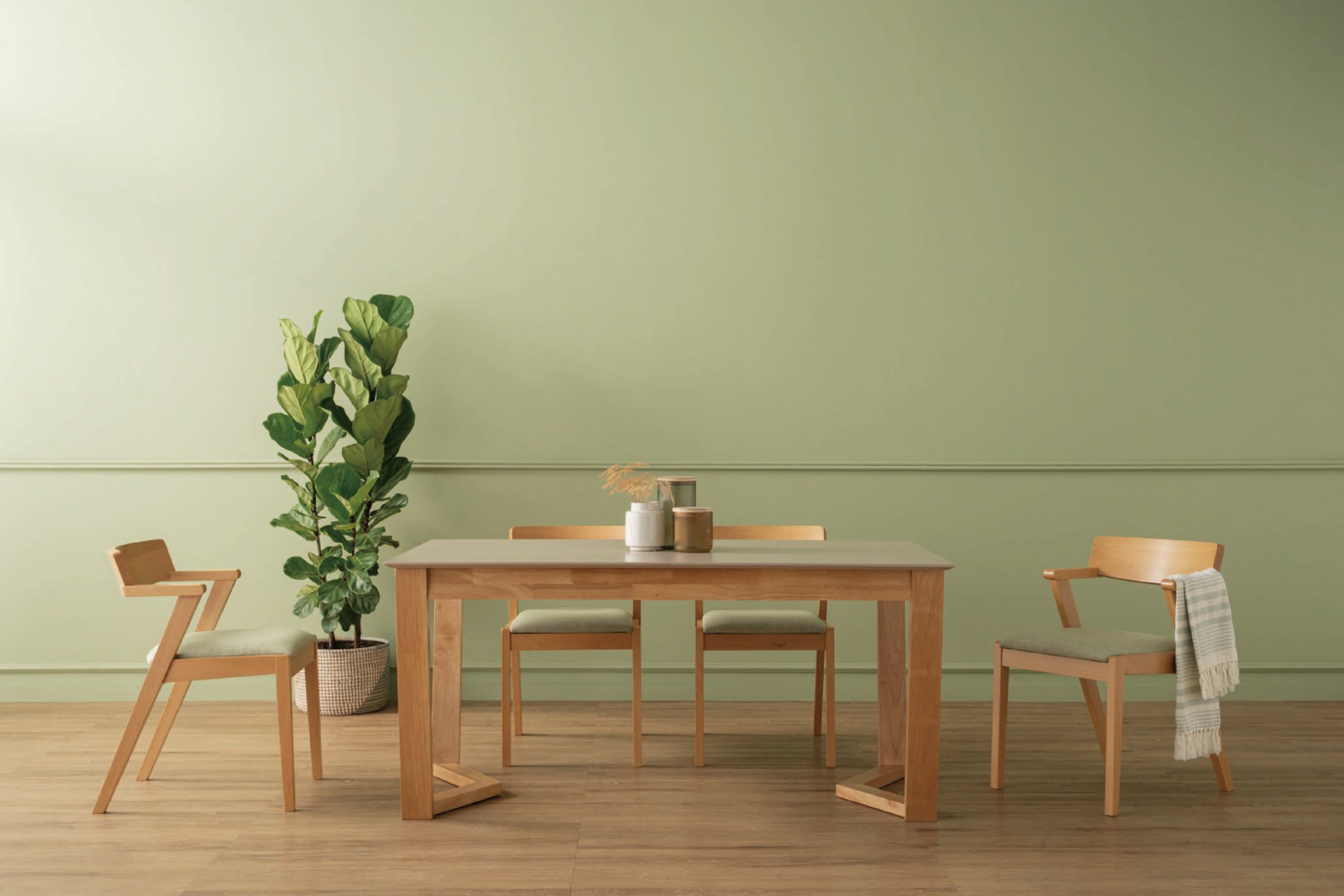 馬來西亞原裝進口實木傢俬 - NZ系列 - VITAS延伸餐桌