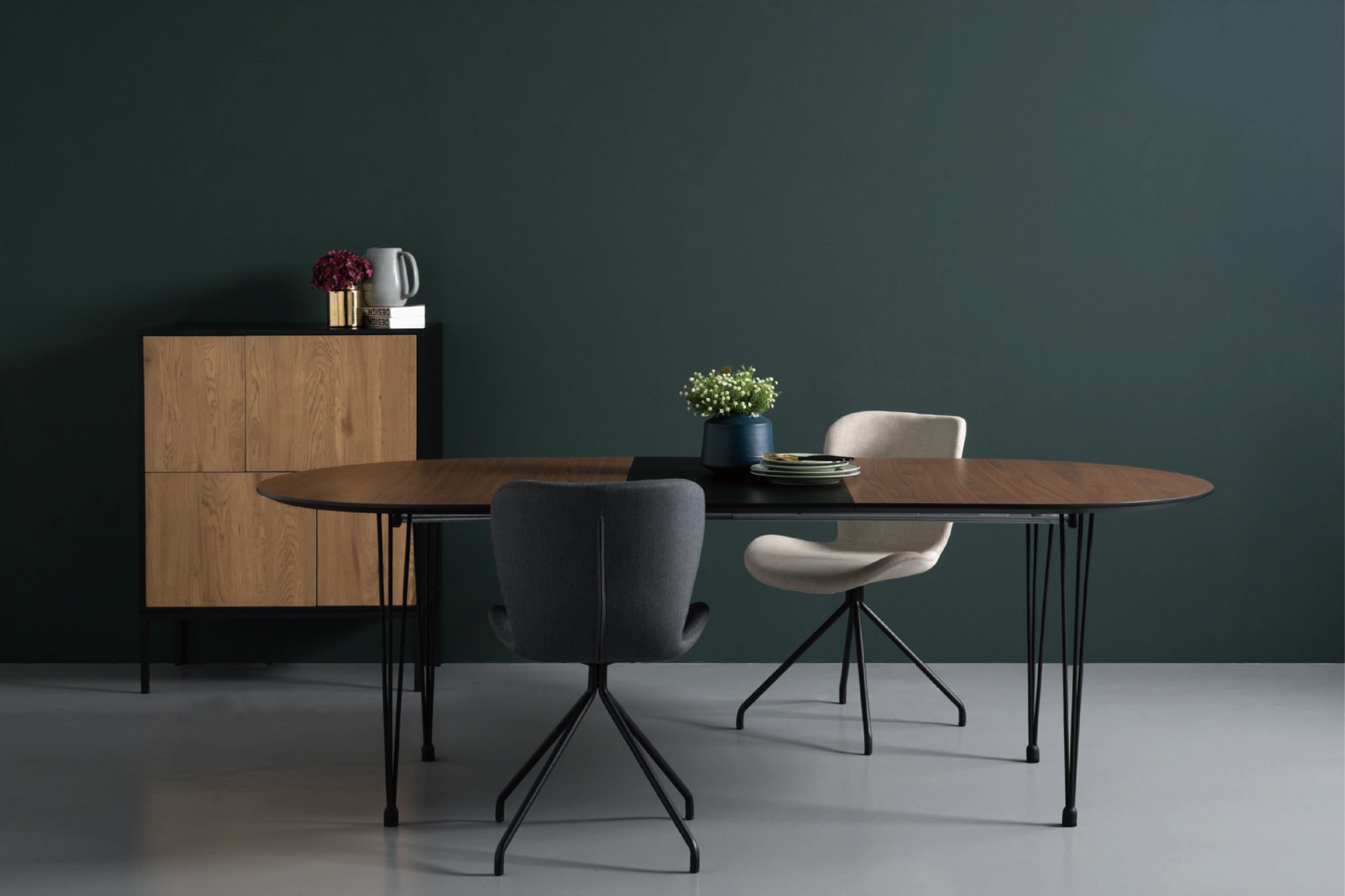 馬來西亞原裝進口實木傢俬 - LU系列 - OMEO延伸餐桌