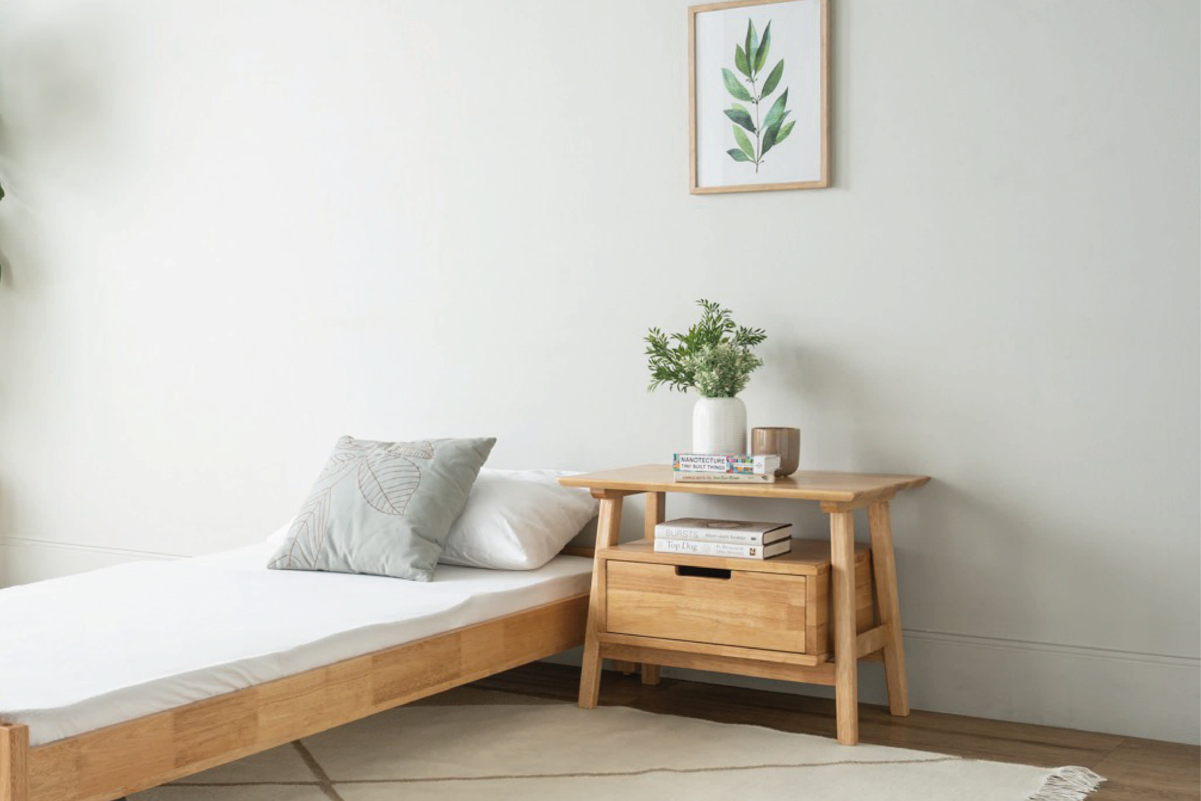 馬來西亞原裝進口實木傢俬 - NZ系列 - KEVA床頭櫃