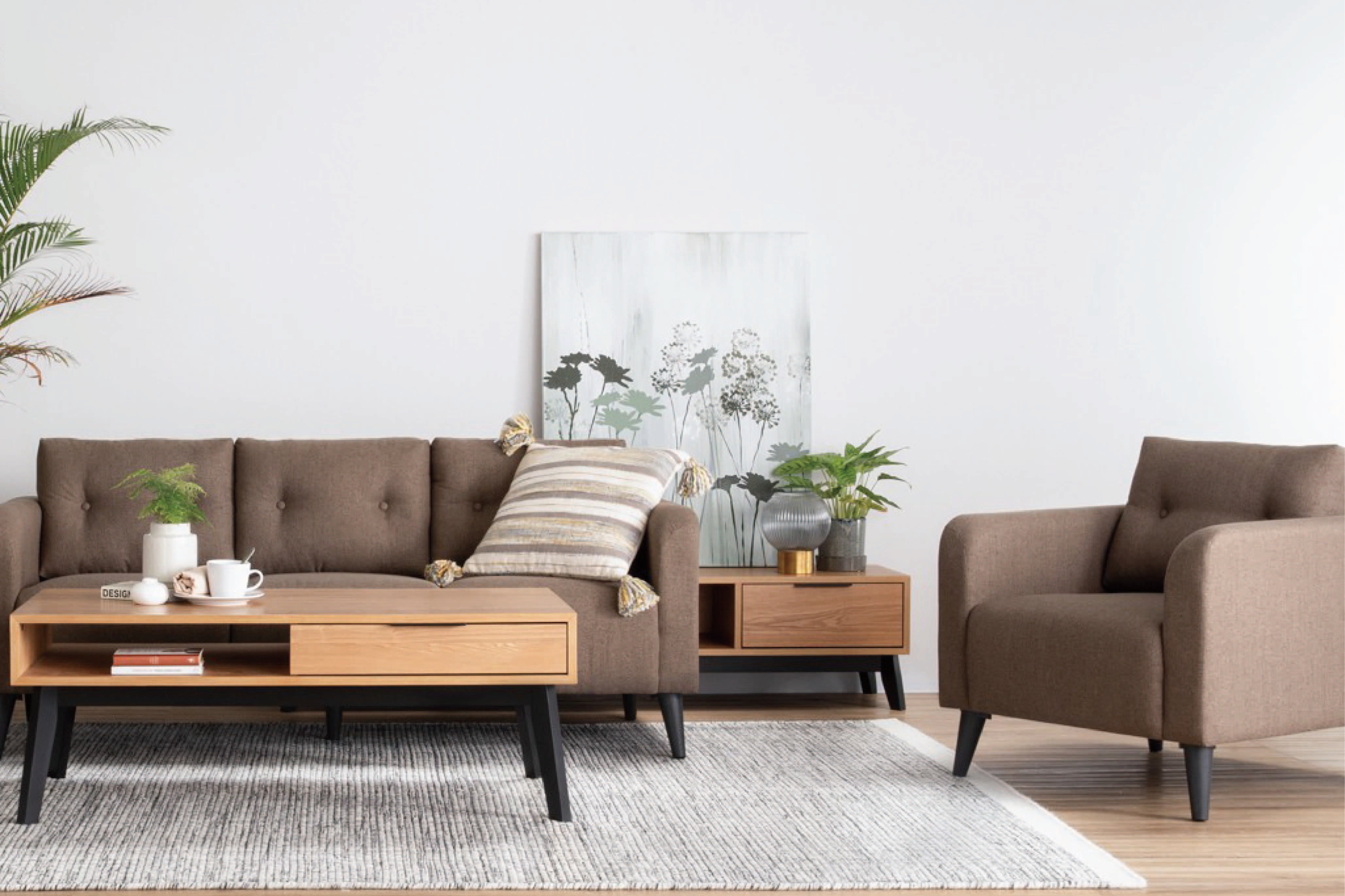 馬來西亞原裝進口實木傢俬 - NZ系列 - ALTO單座位梳化