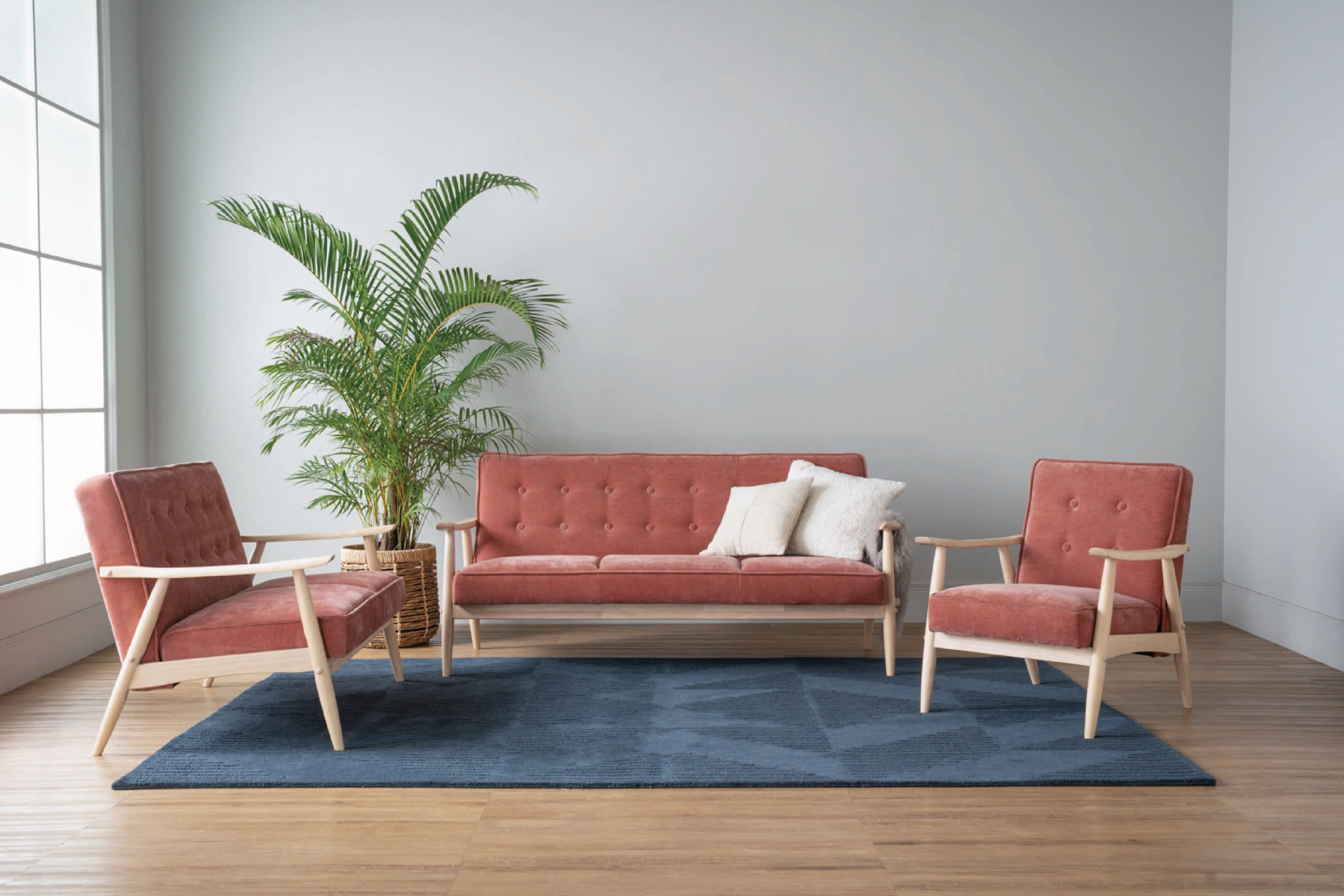 馬來西亞原裝進口實木傢俬 - LU系列 - BAJA雙座位梳化