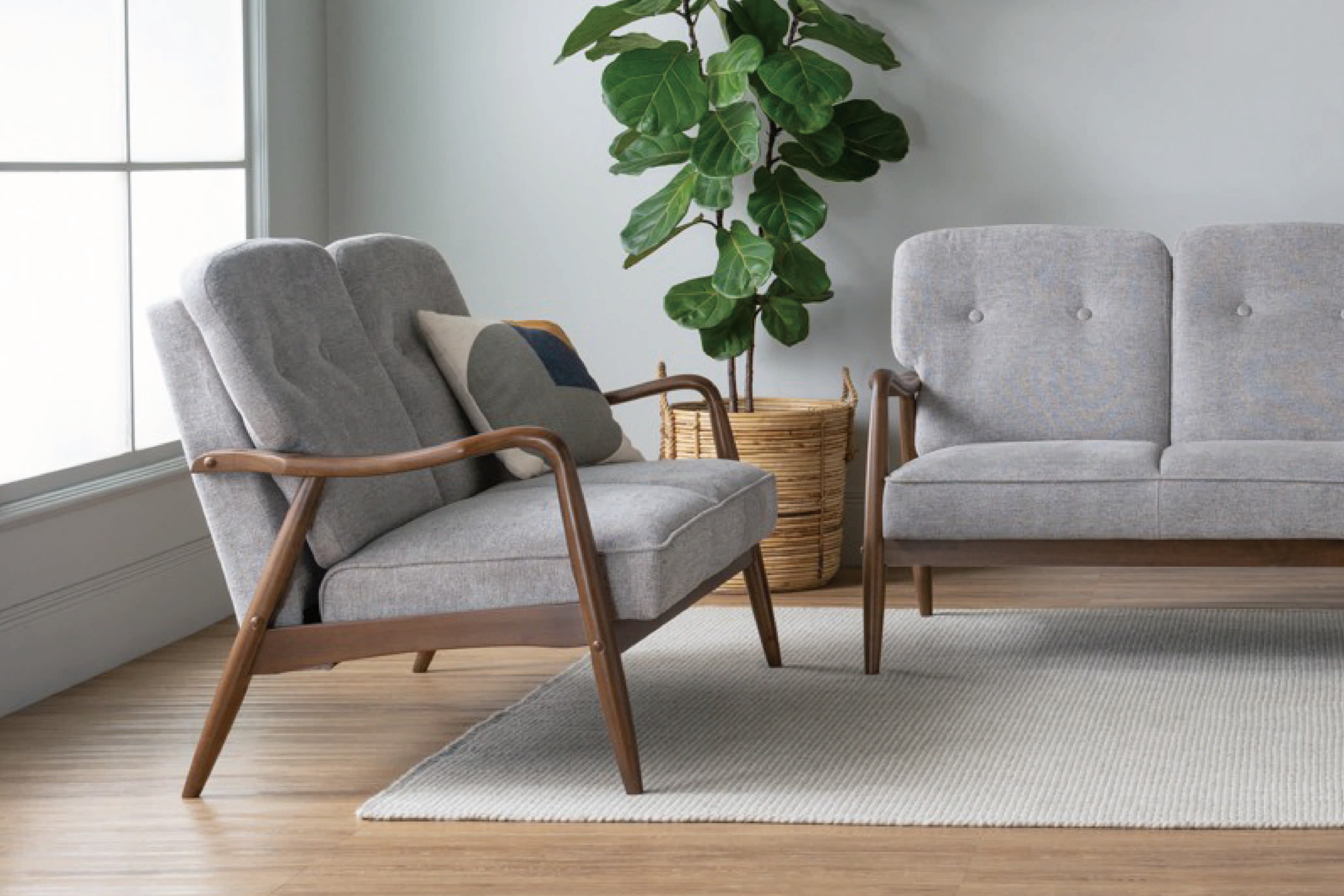 馬來西亞原裝進口實木傢俬 - LU系列 - FIGARO雙座位梳化