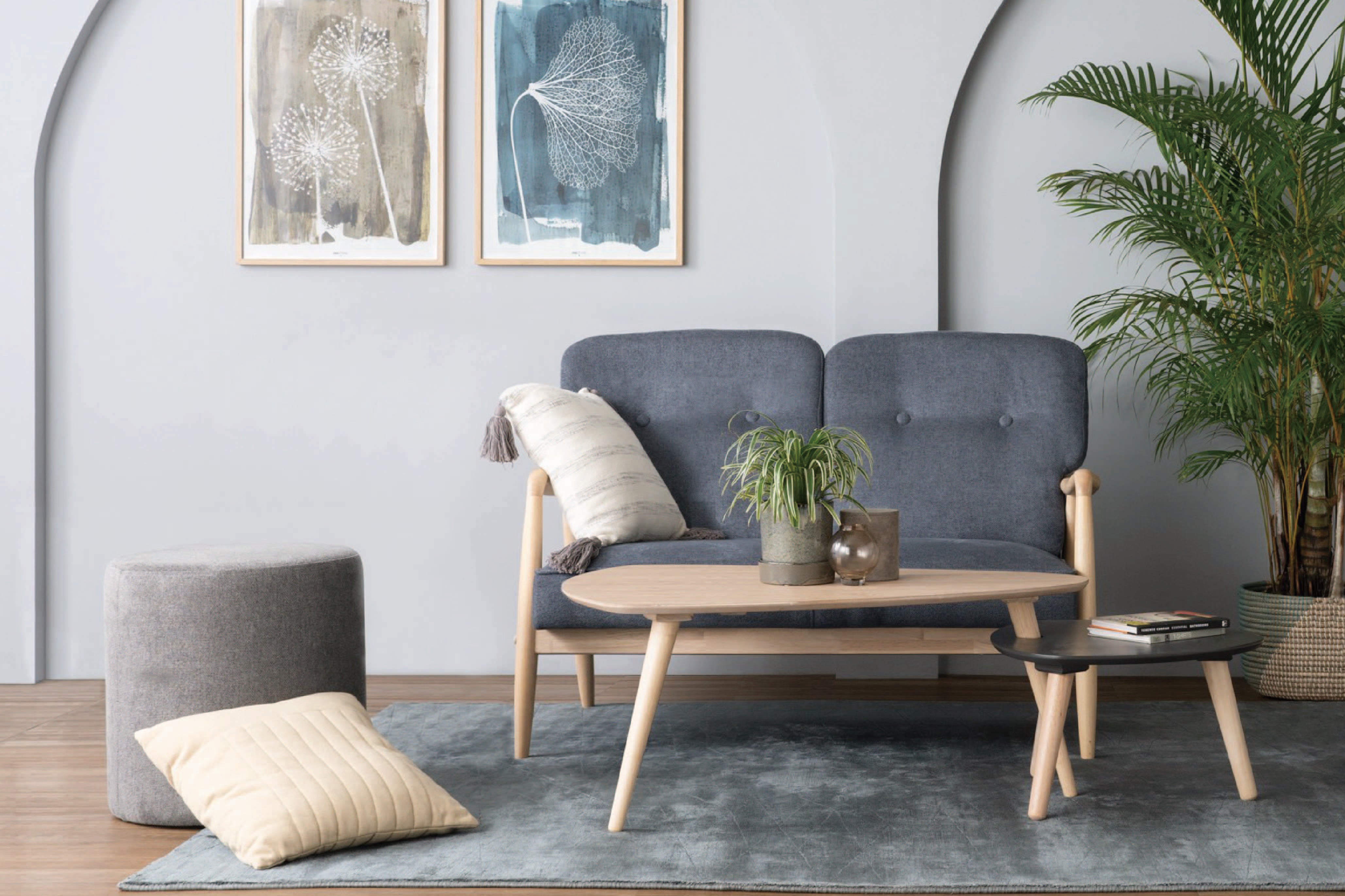 馬來西亞原裝進口實木傢俬 - LU系列 - FIGARO雙座位梳化