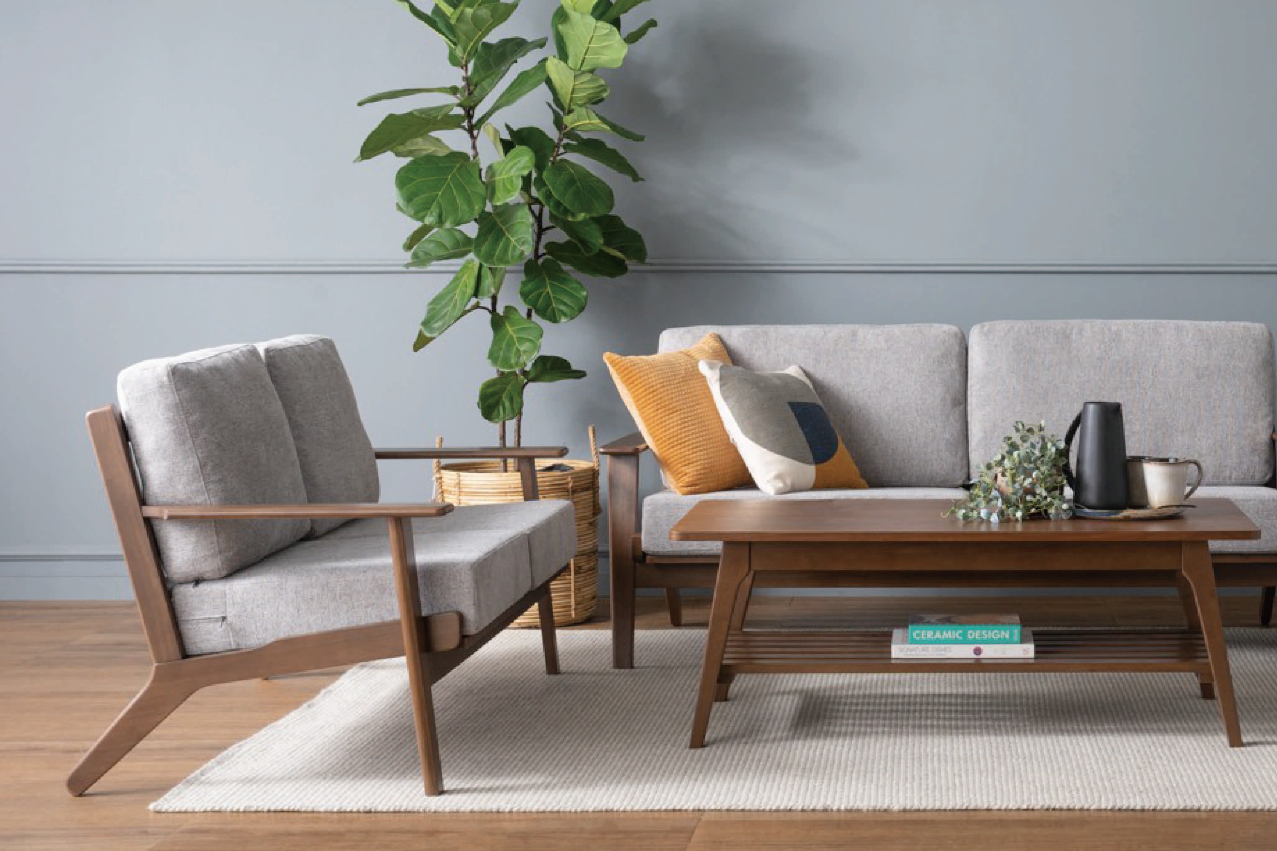 馬來西亞原裝進口實木傢俬 - LU系列 - ATIVA 雙座位梳化