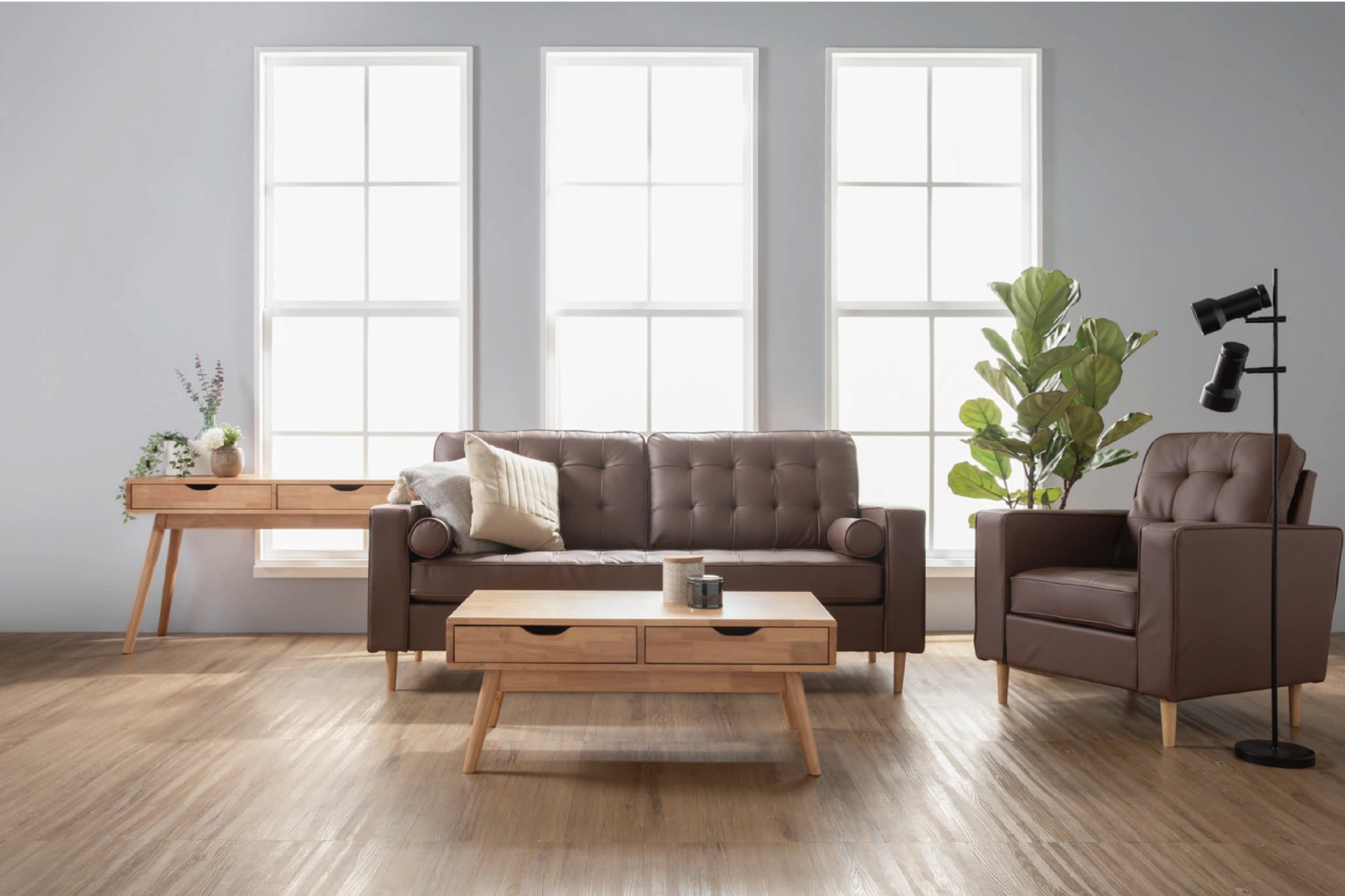 馬來西亞原裝進口實木傢俬 - NZ系列 - ROYCE三座位梳化