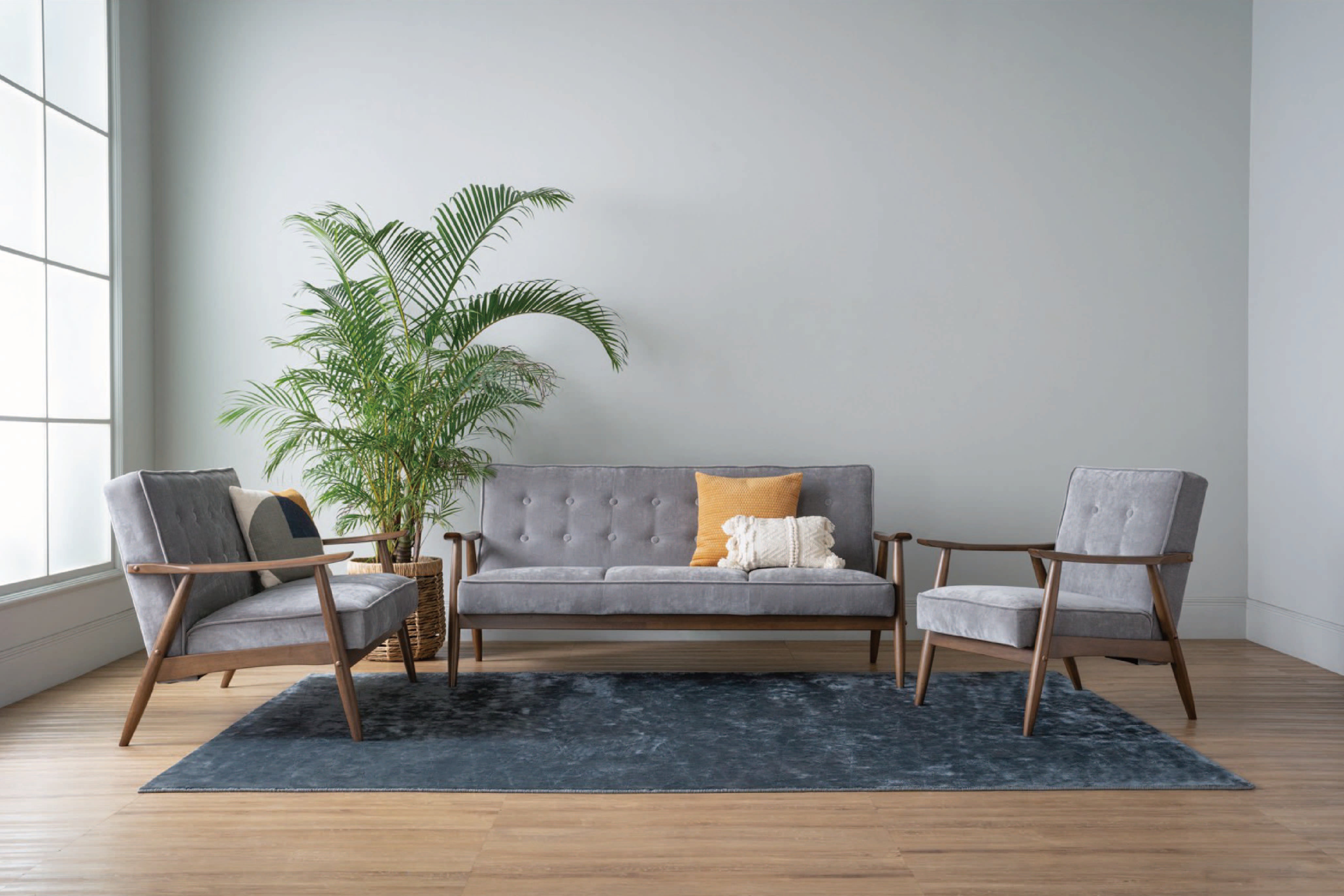 馬來西亞原裝進口實木傢俬 - LU系列 - BAJA三座位梳化