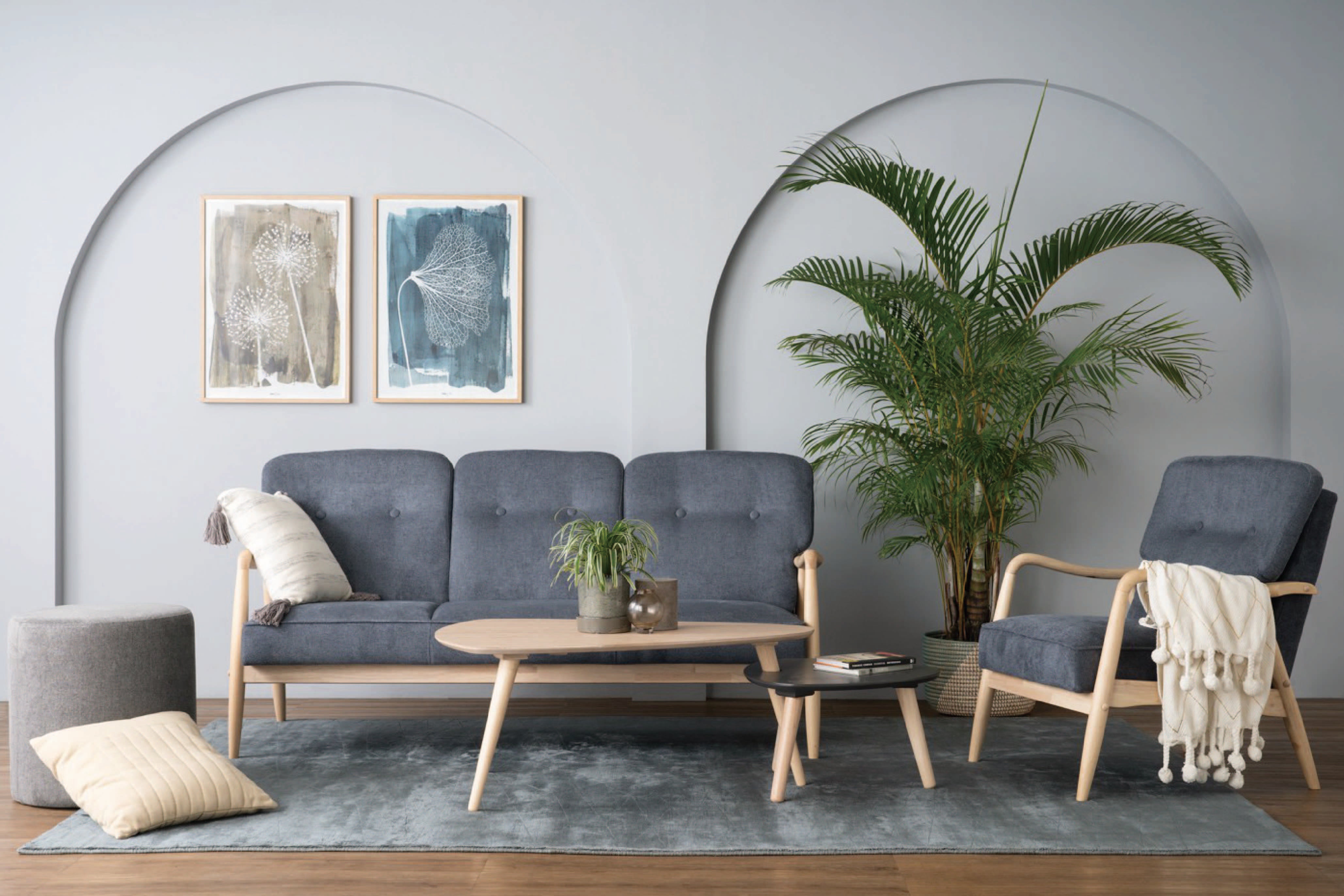 馬來西亞原裝進口實木傢俬 - LU系列 - FIGARO三座位梳化