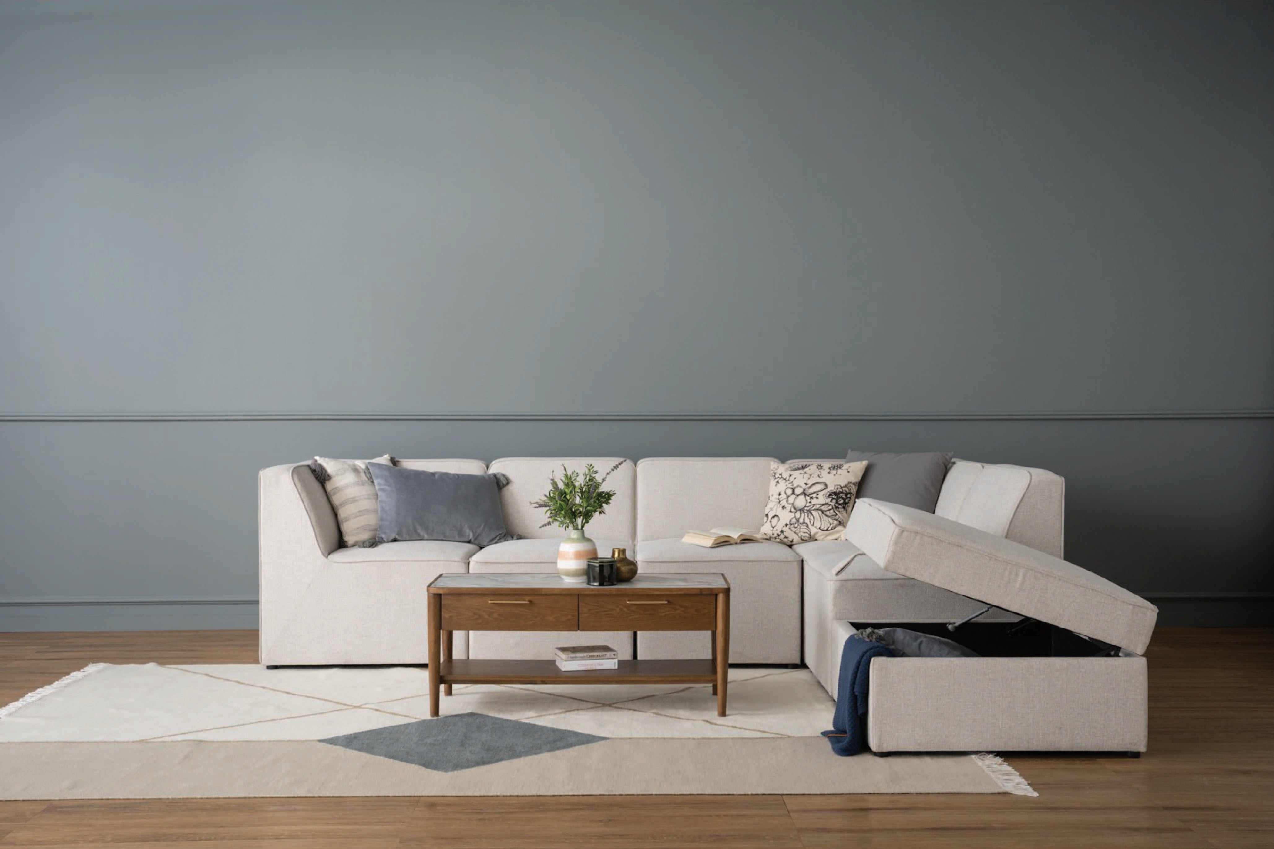 馬來西亞原裝進口實木傢俬 - NZ系列 - TRAVERES儲物腳凳