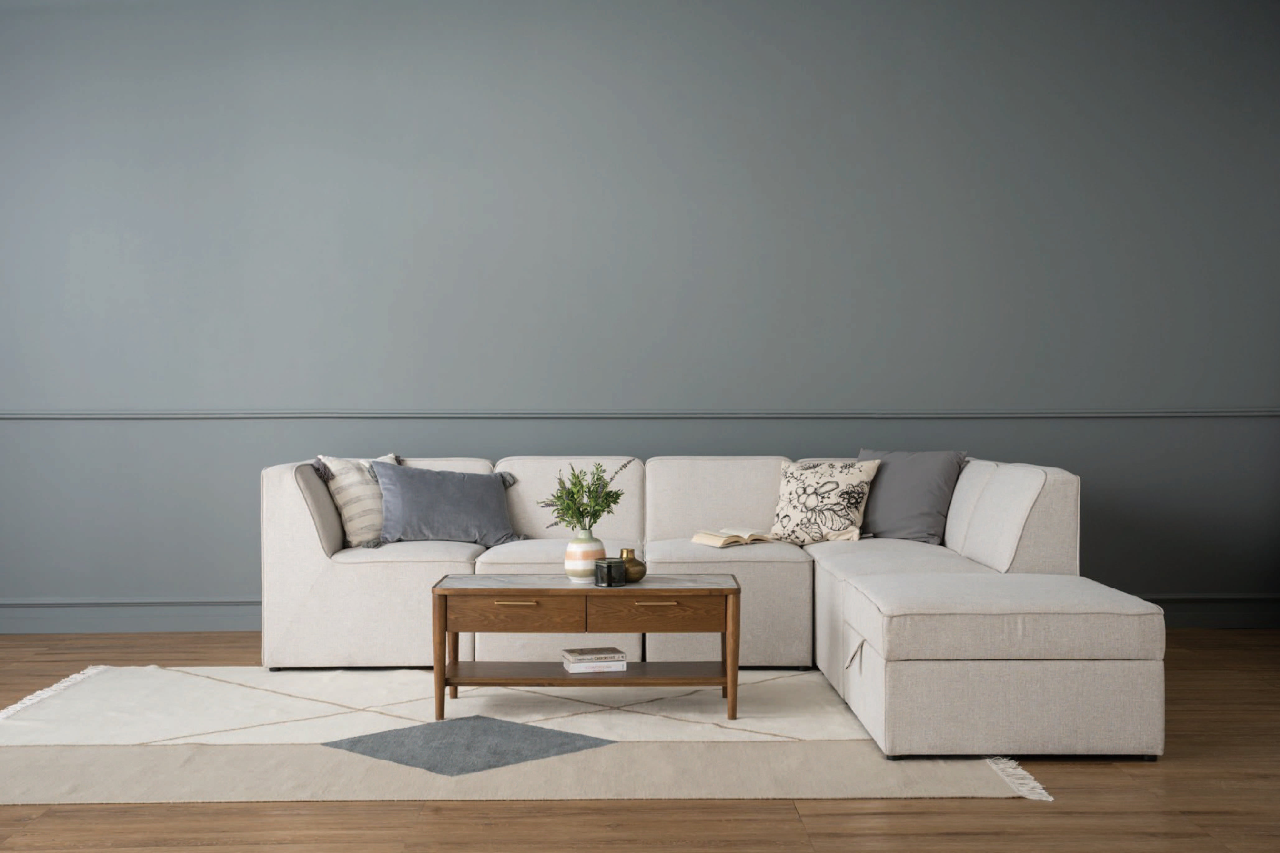 馬來西亞原裝進口實木傢俬 - NZ系列 - TRAVERES儲物腳凳