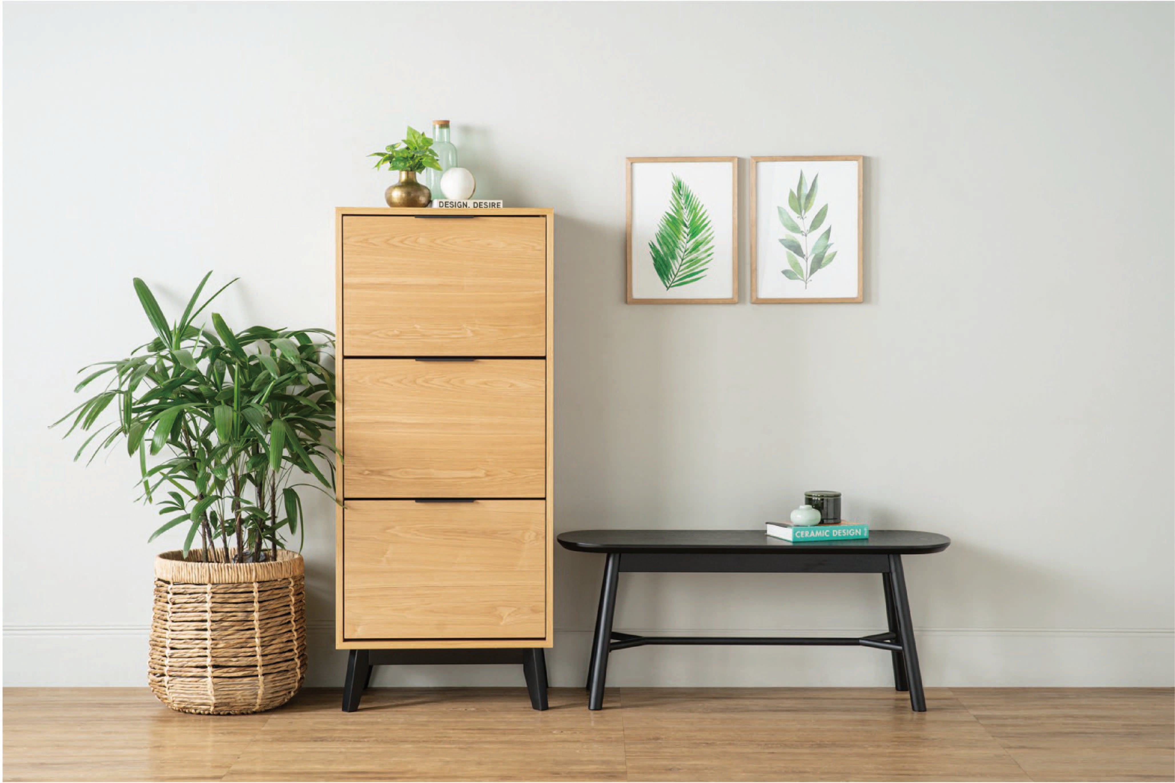 馬來西亞原裝進口實木傢俬 - NZ系列 - HAROLD 1.1米長凳