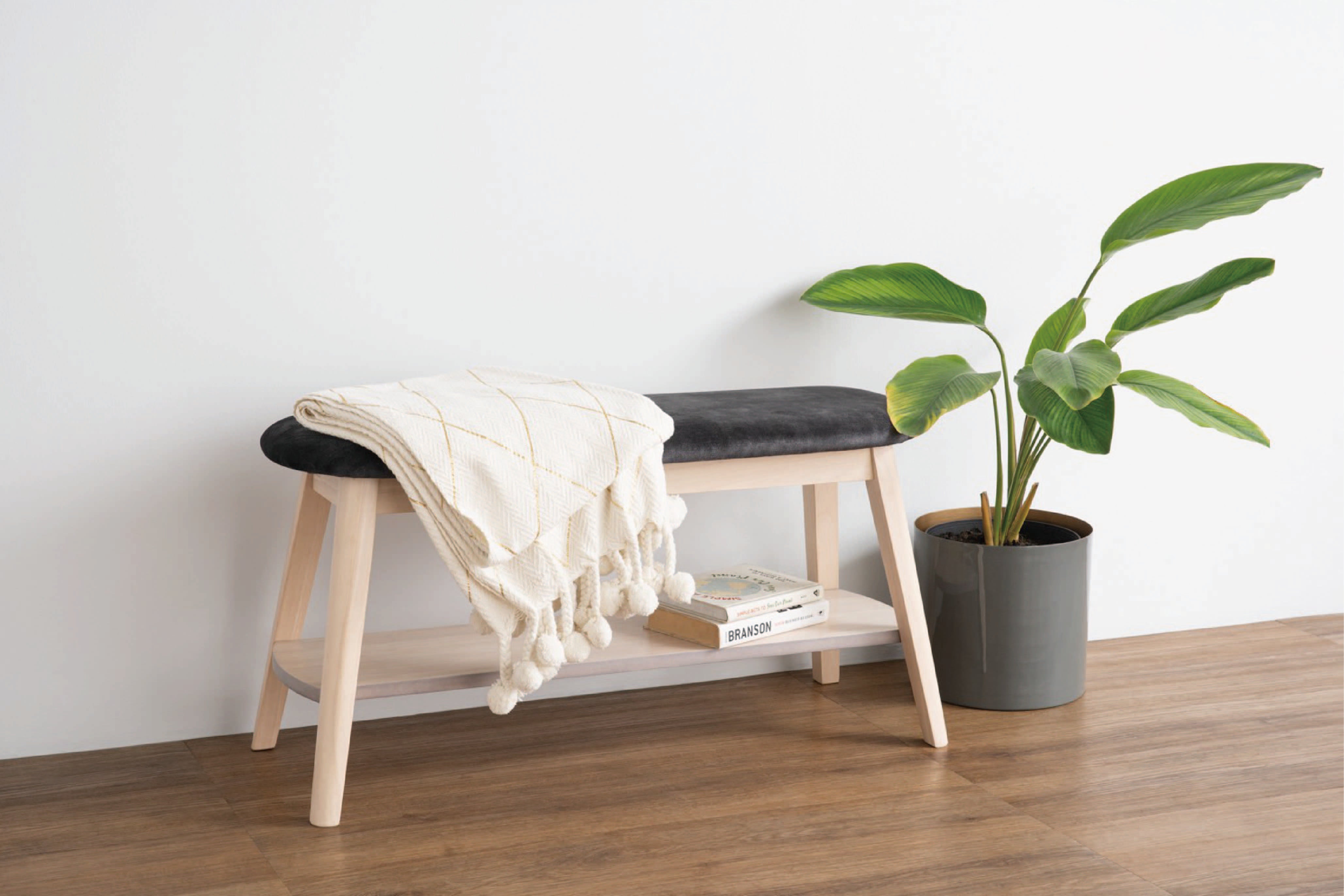 馬來西亞原裝進口實木傢俬 - LU系列 - OZEL 0.9米長凳