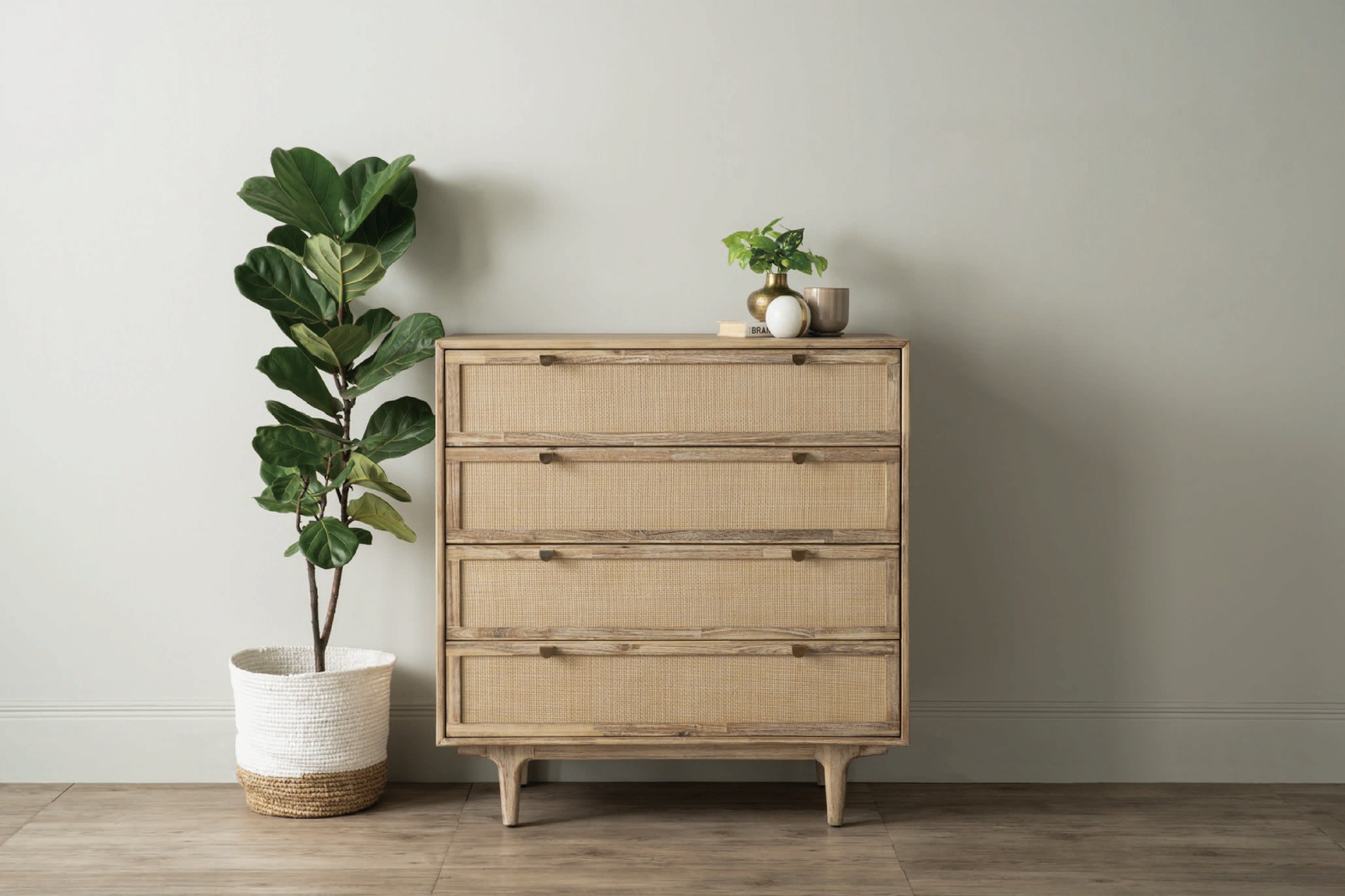 馬來西亞原裝進口實木傢俬 - F系列 - Barts巴特高身邊櫃