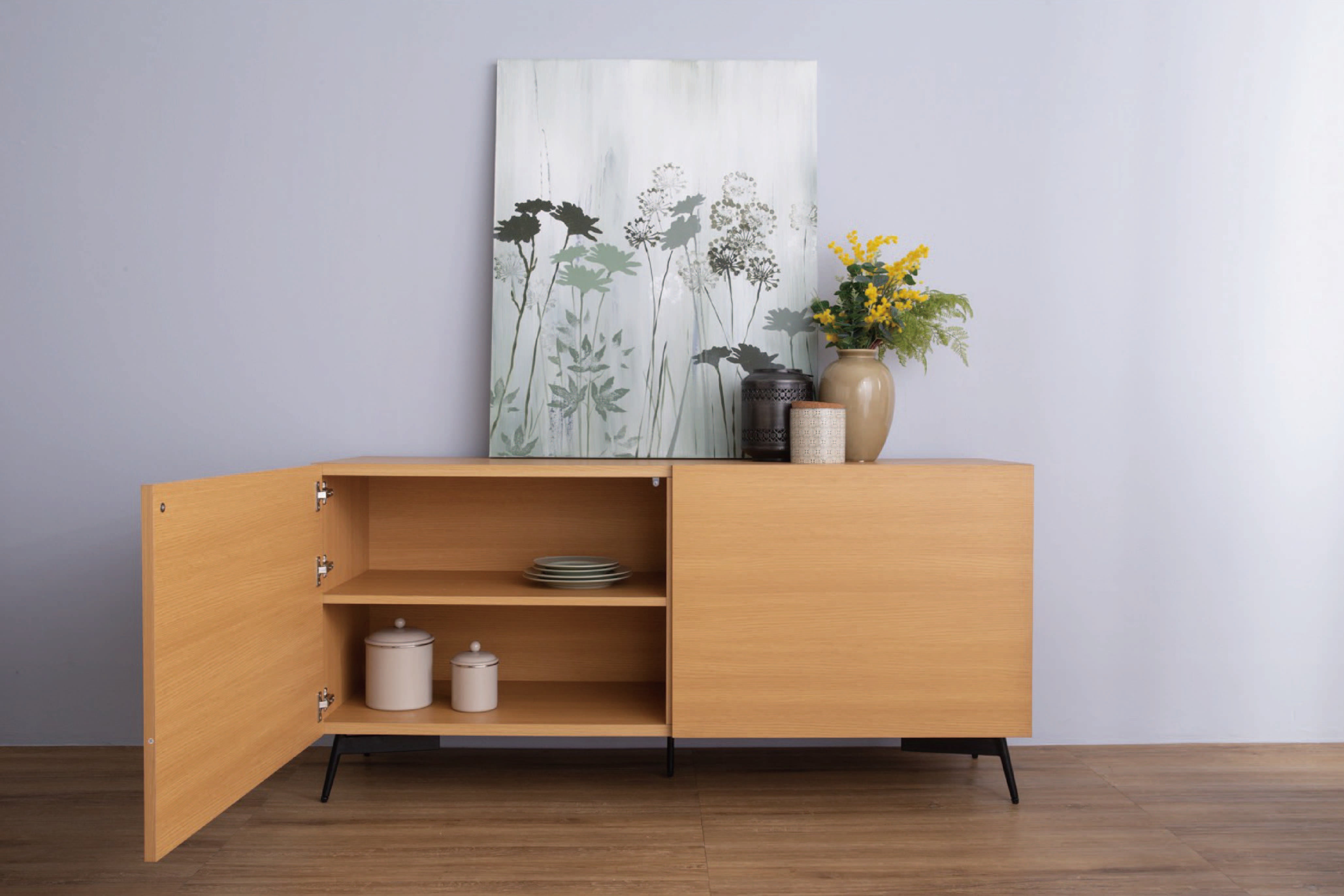 馬來西亞原裝進口實木傢俬 - NZ系列 - AKON 1.54米邊櫃