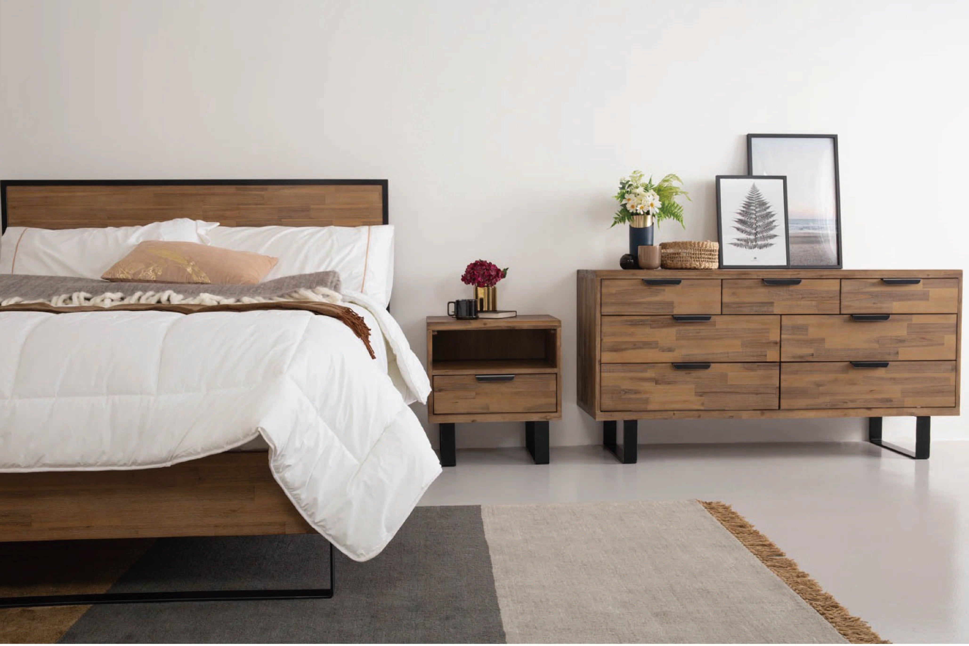 馬來西亞原裝進口實木傢俬 - F系列 - Brighton布萊頓儲物組合側櫃