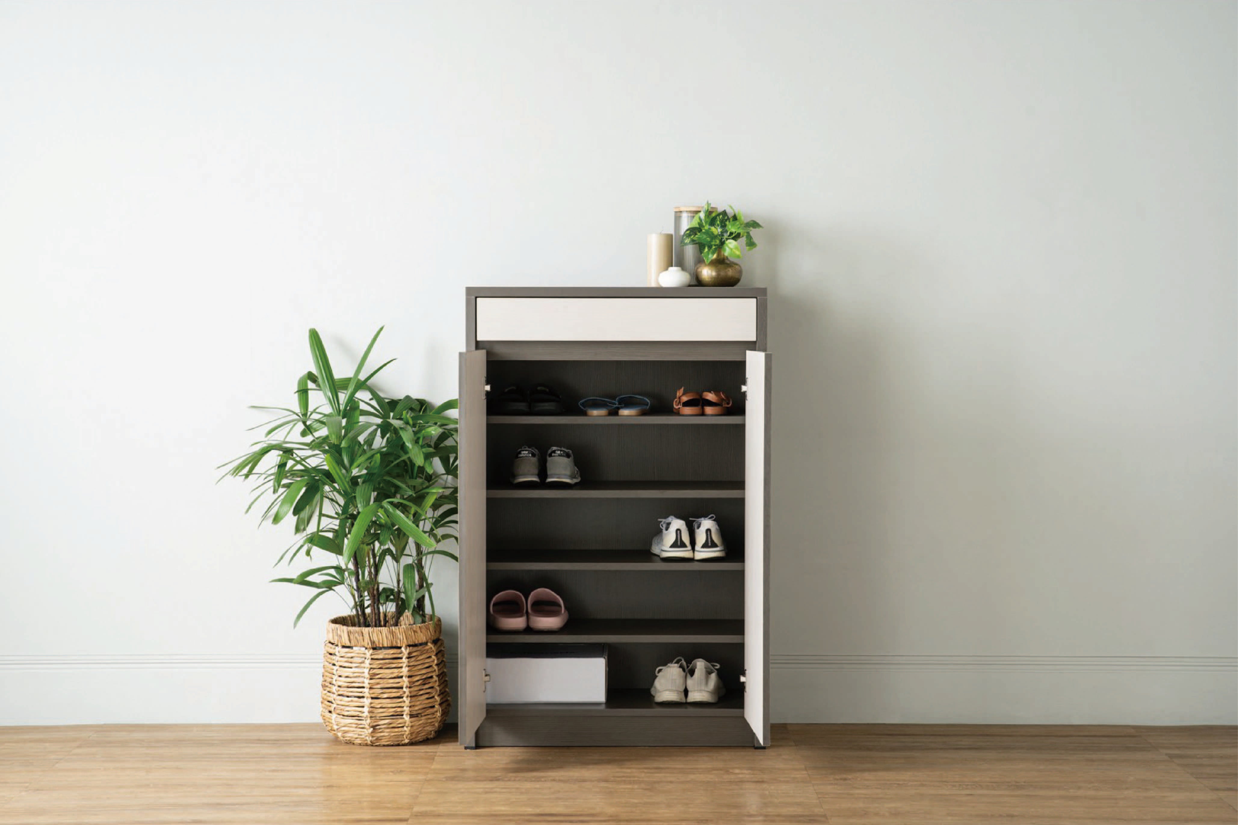 馬來西亞原裝進口實木傢俬 - NZ系列 - HABIB鞋櫃