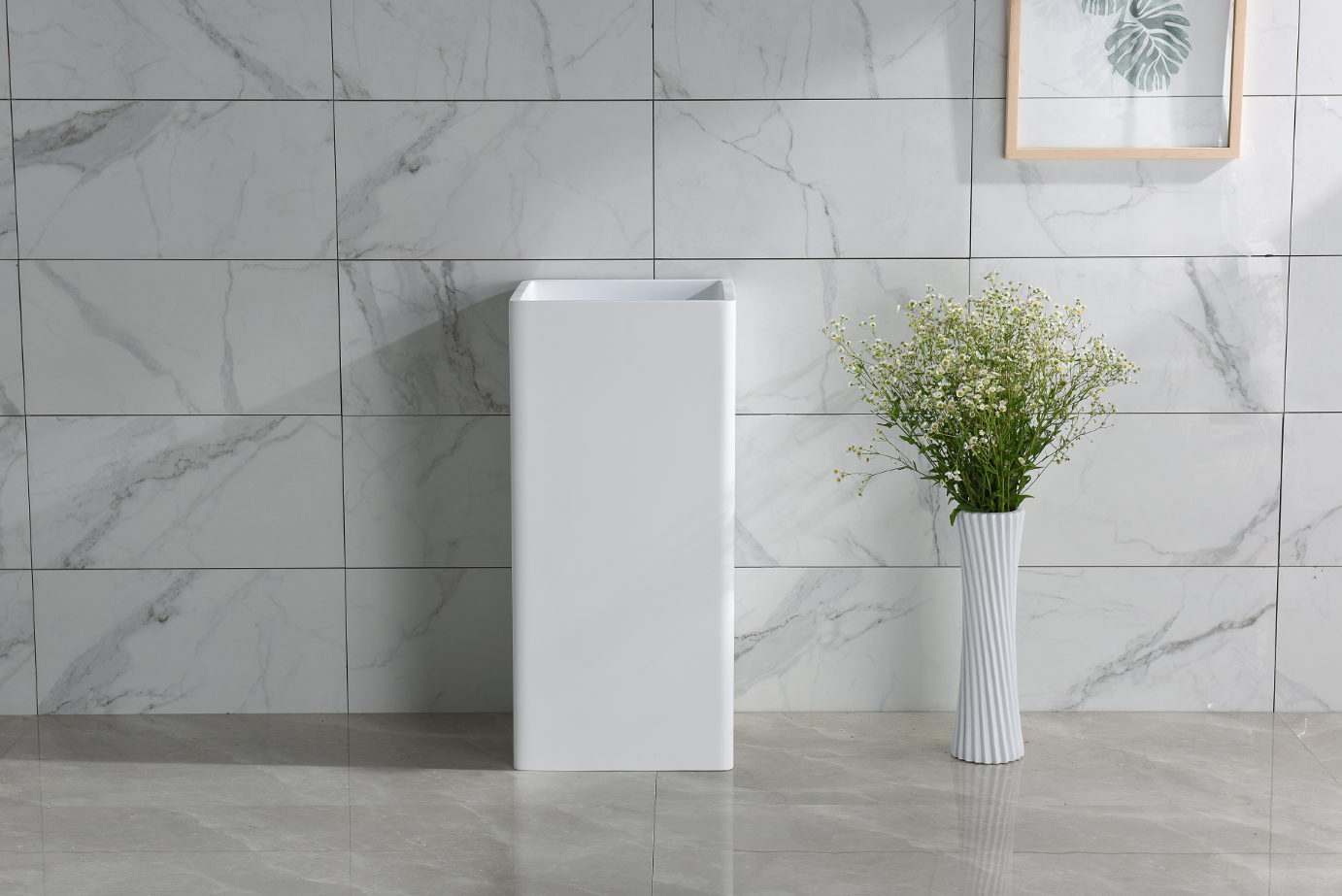 One Gallery 一體式方形柱盆