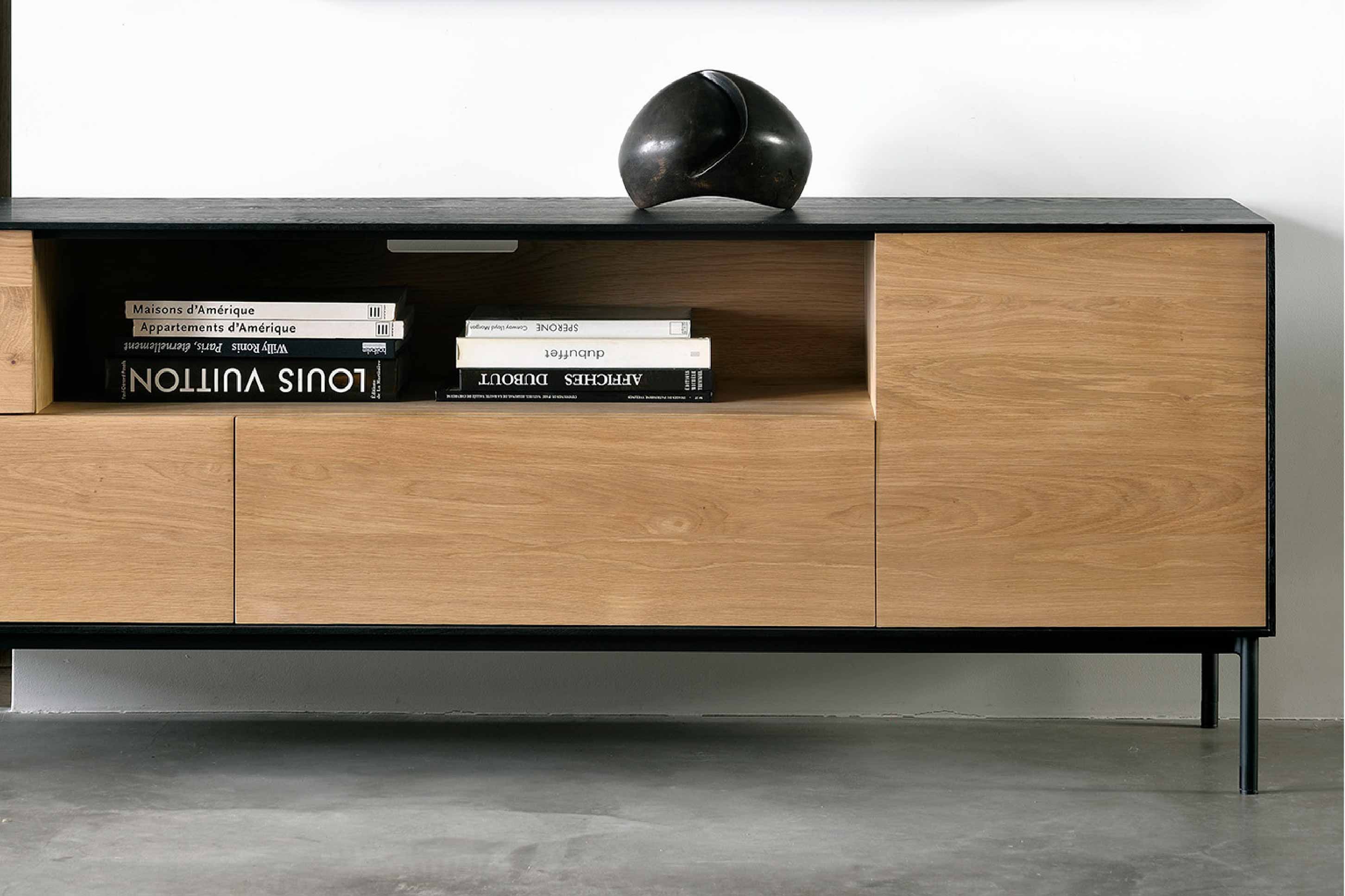 比利時原裝進口實木傢俬 - 收納系列 - Blackbird系列橡木一門電視櫃