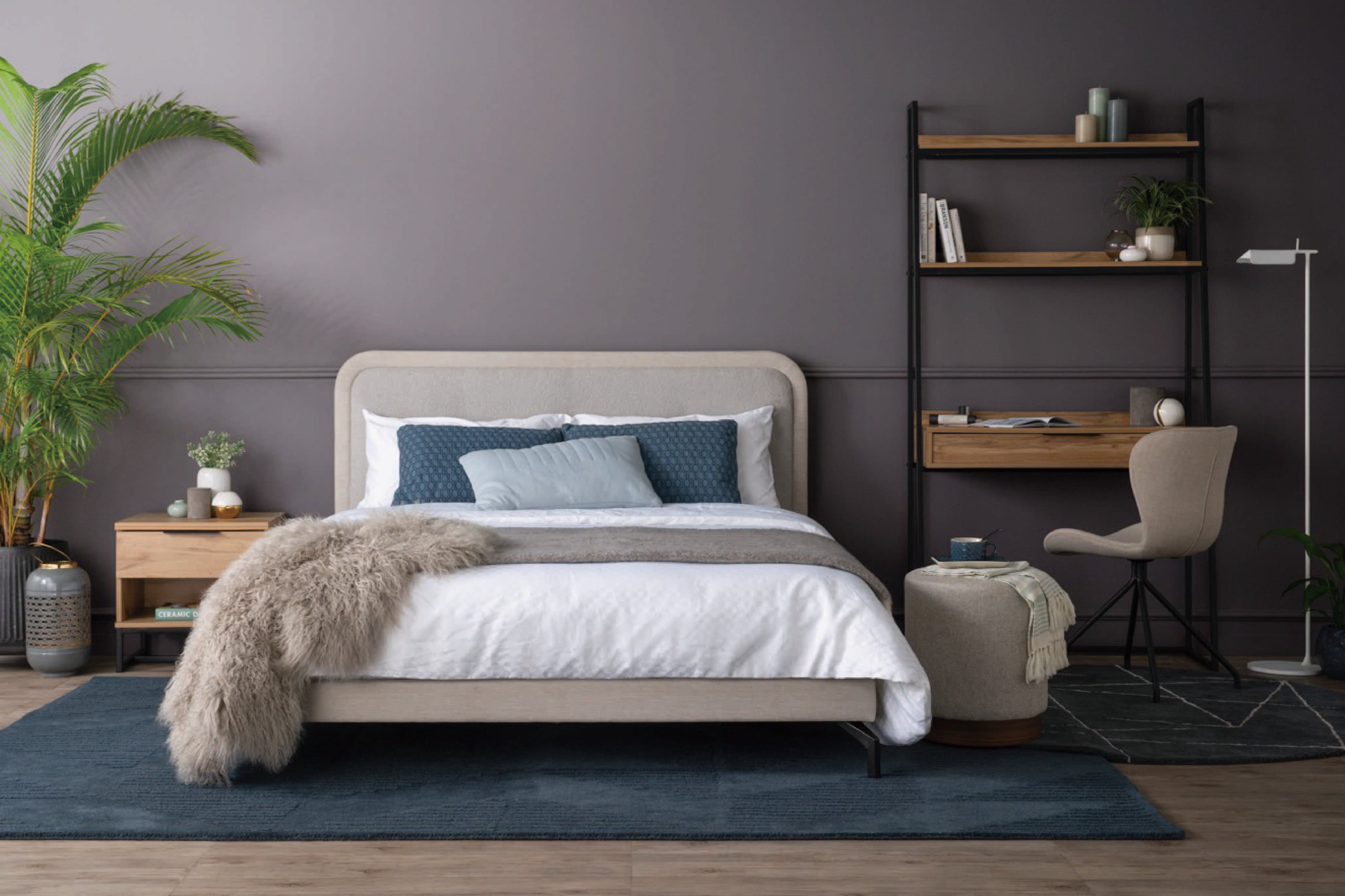 馬來西亞原裝進口實木傢俬 - LU系列 - MOLLEY雙人床架 (Queen Size)