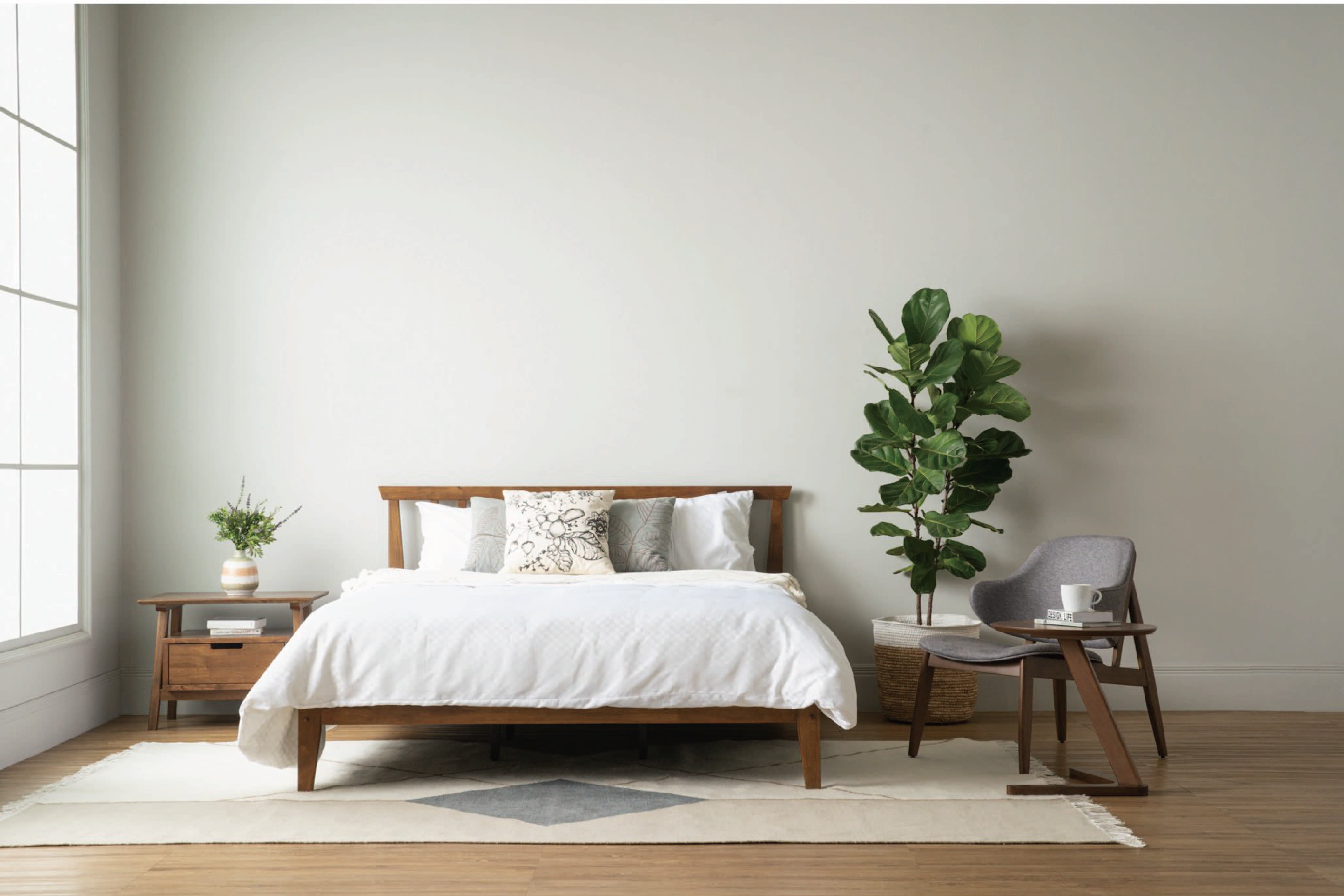 馬來西亞原裝進口實木傢俬 - NZ系列 - TOLEDO雙人床架 (Queen Size)