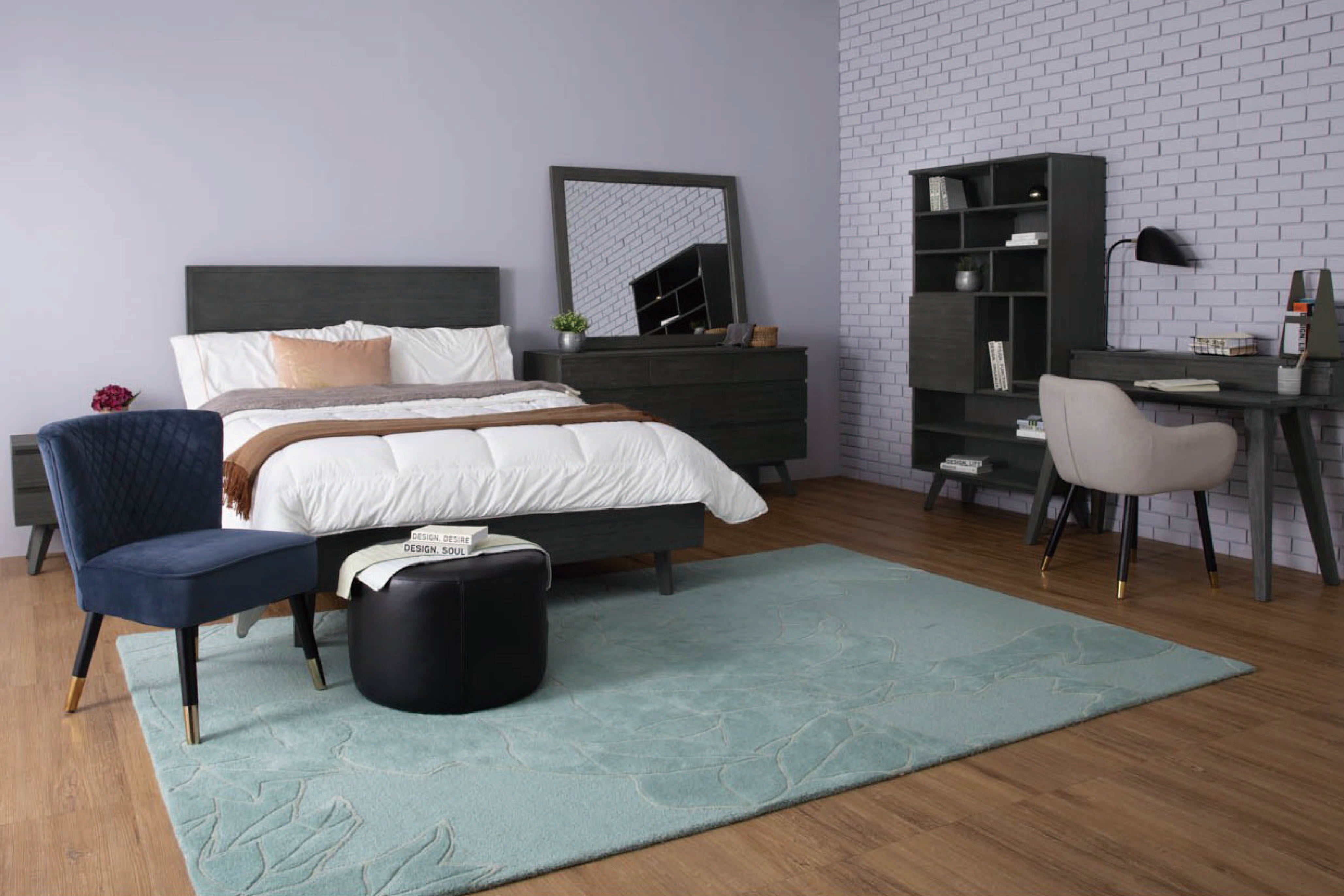 馬來西亞原裝進口實木傢俬 - F系列 - Perth珀斯雙人床架