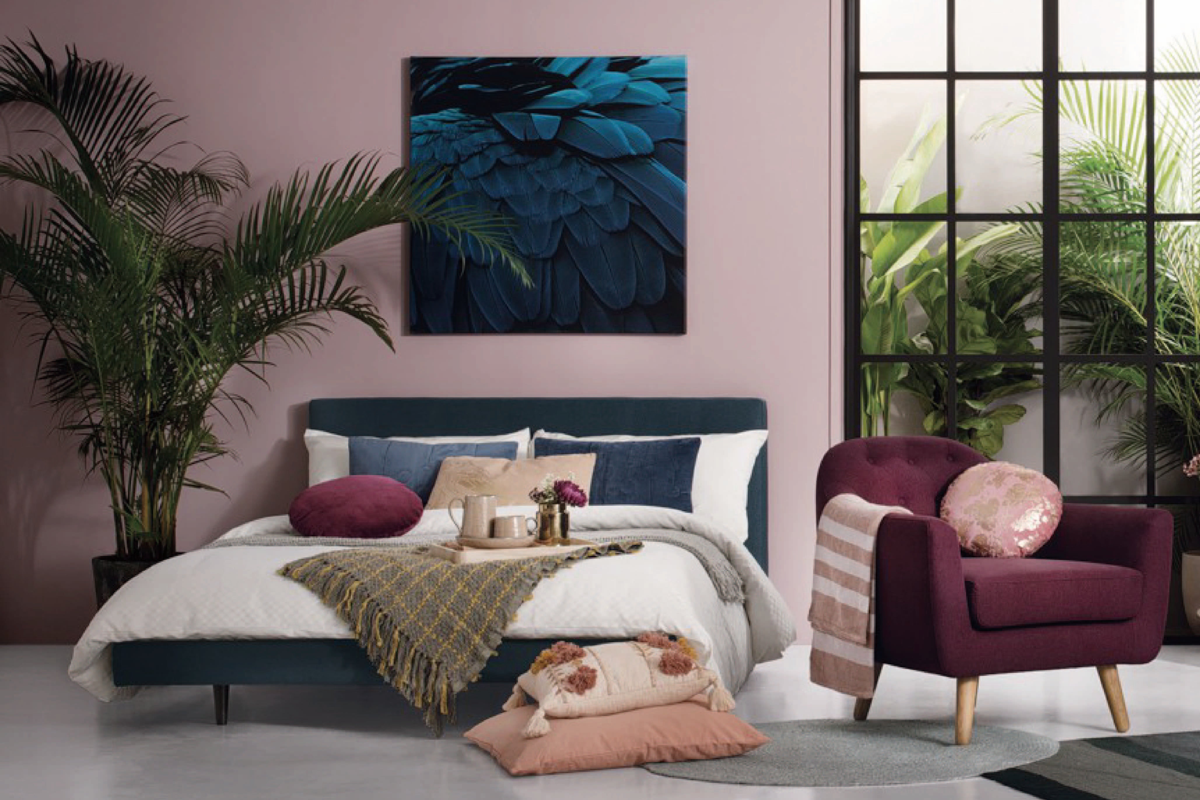 馬來西亞原裝進口實木傢俬 - LU系列 - MOLLIS雙人床架 (King Size)