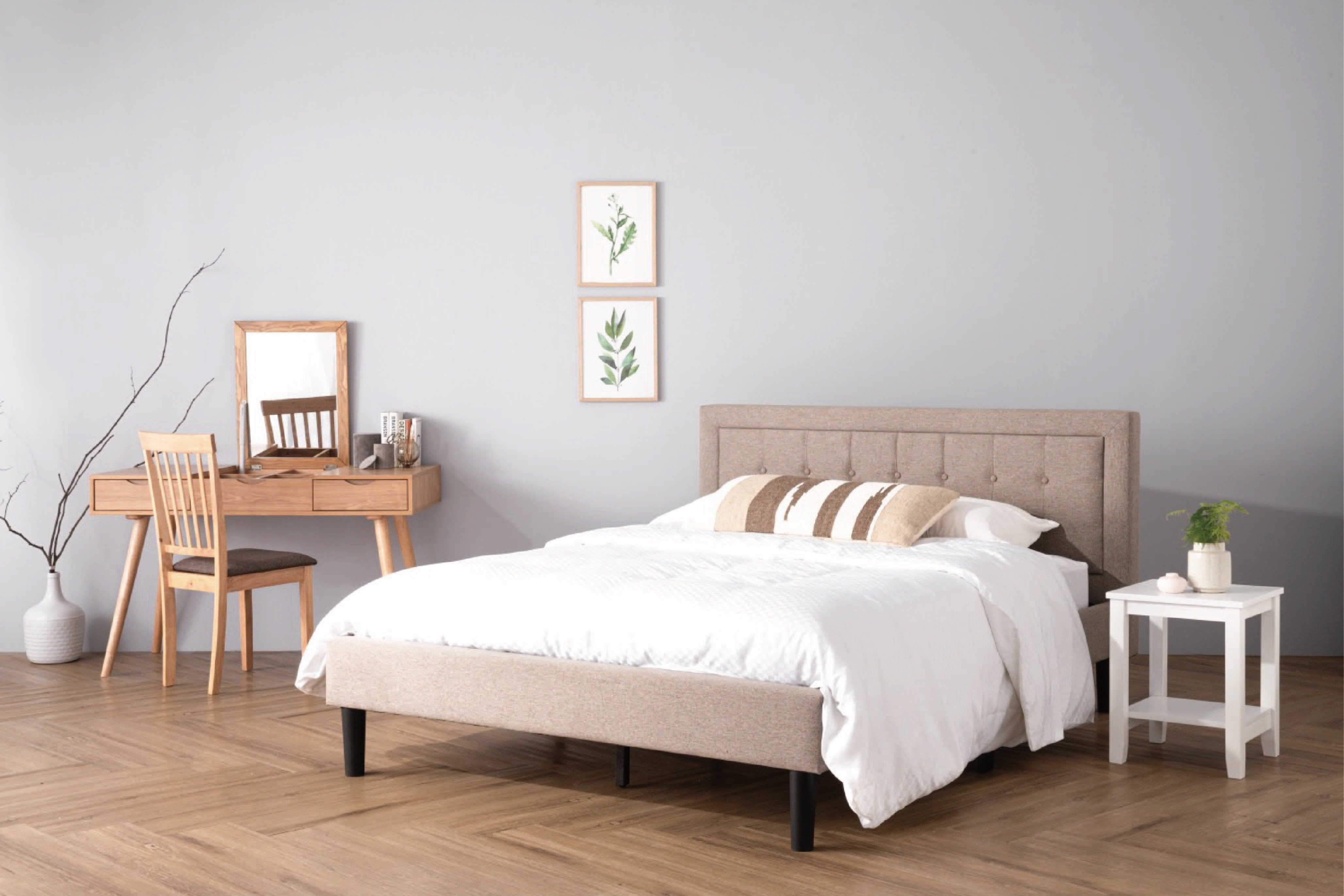 馬來西亞原裝進口實木傢俬 - NZ系列 - HAYDEN雙人床架