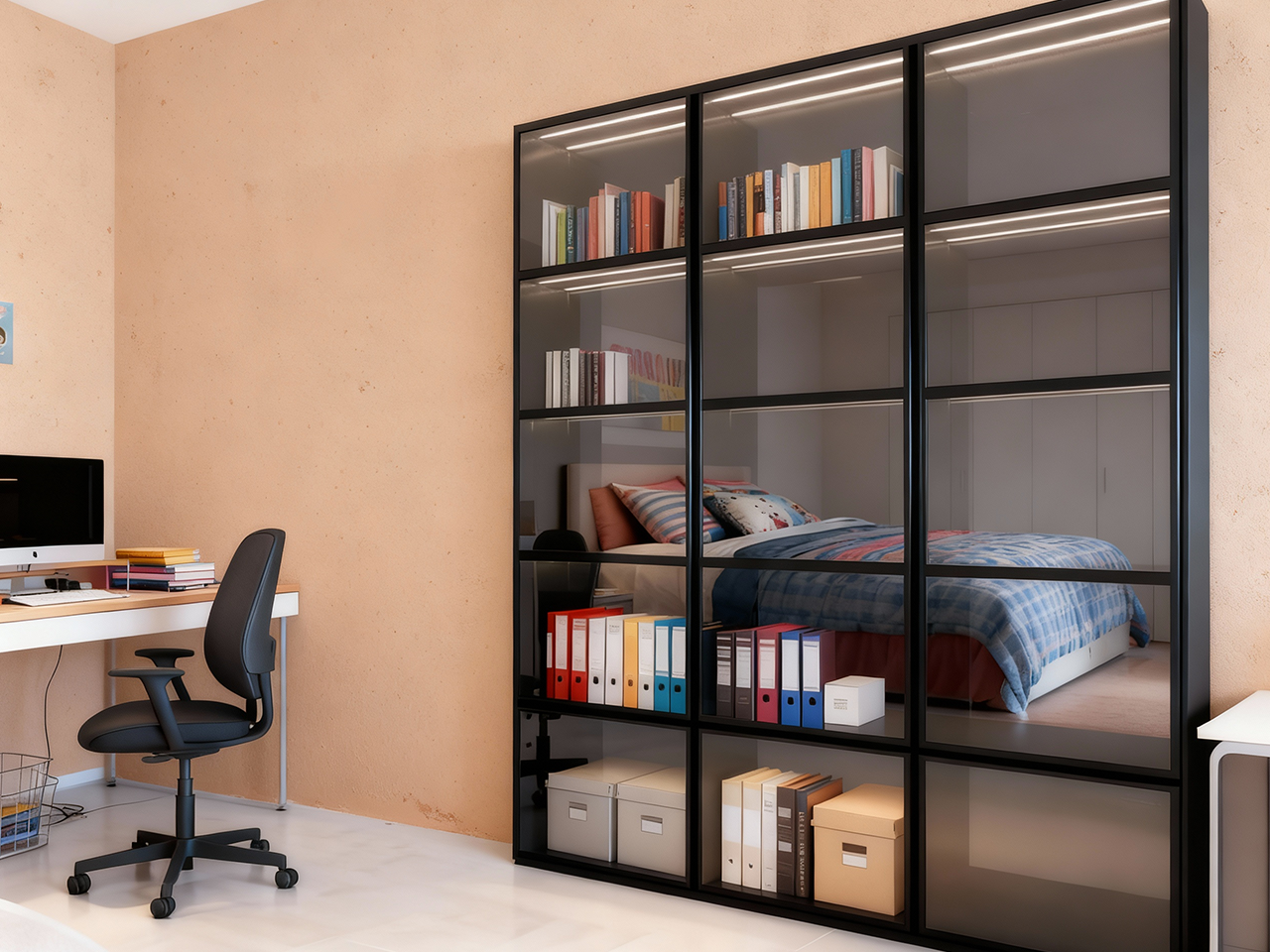 黑框玻璃飾物櫃