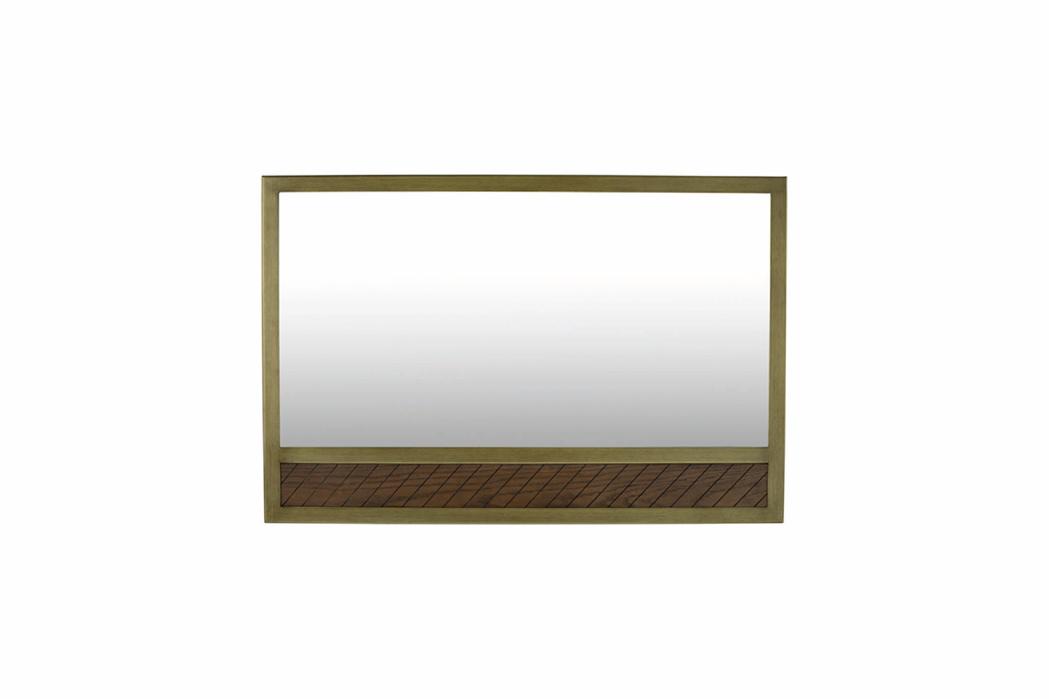 馬來西亞原裝進口實木傢俬 - F系列 - Milton米爾頓金屬邊牆鏡