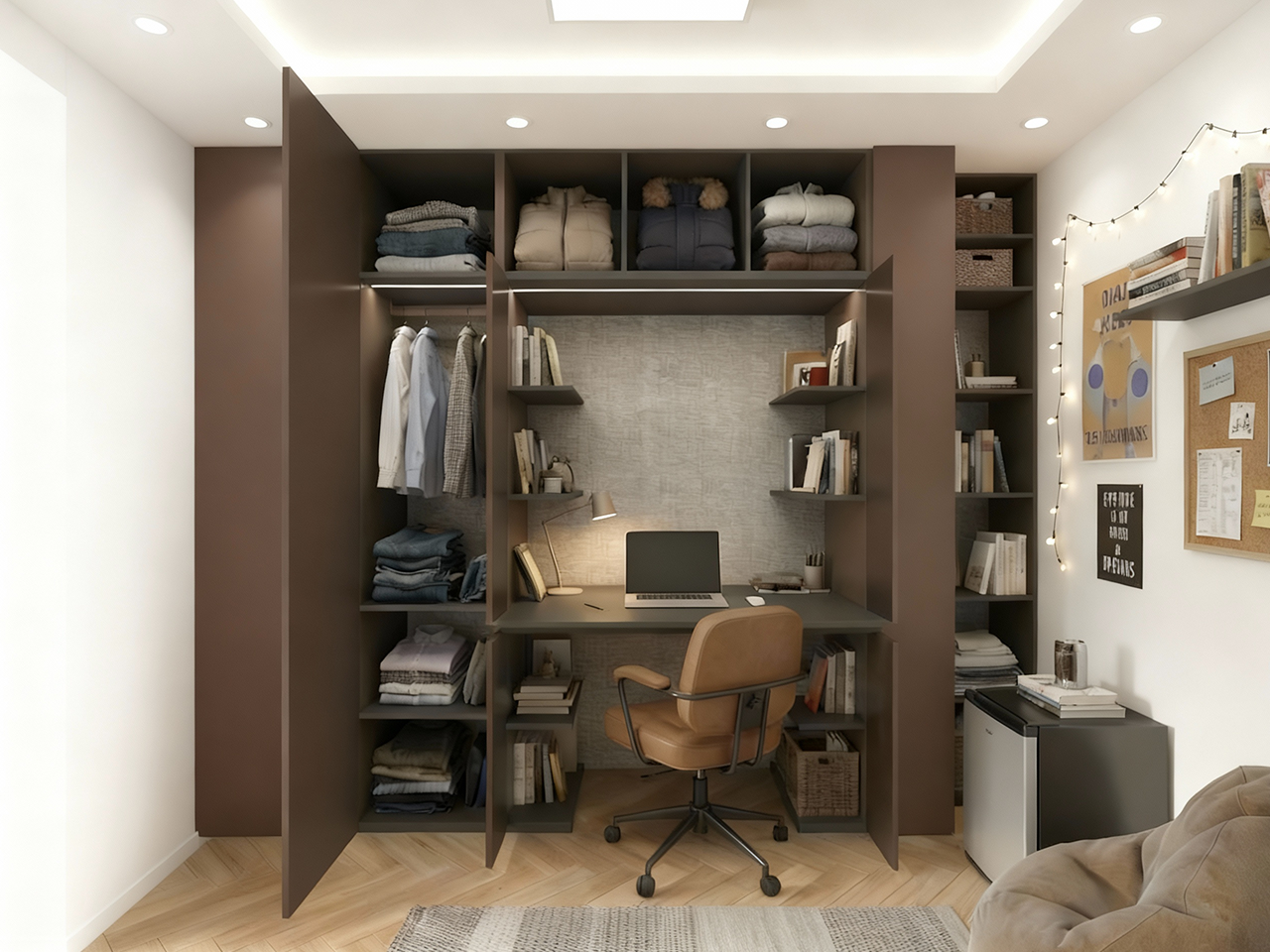 多功能書枱連櫃