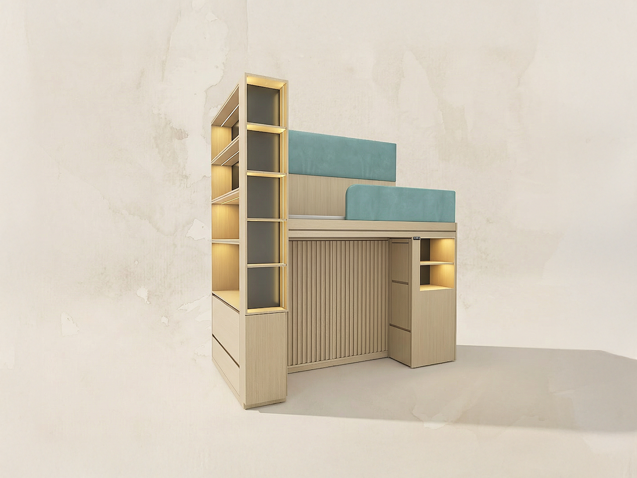 電動升降床連衣櫃組合