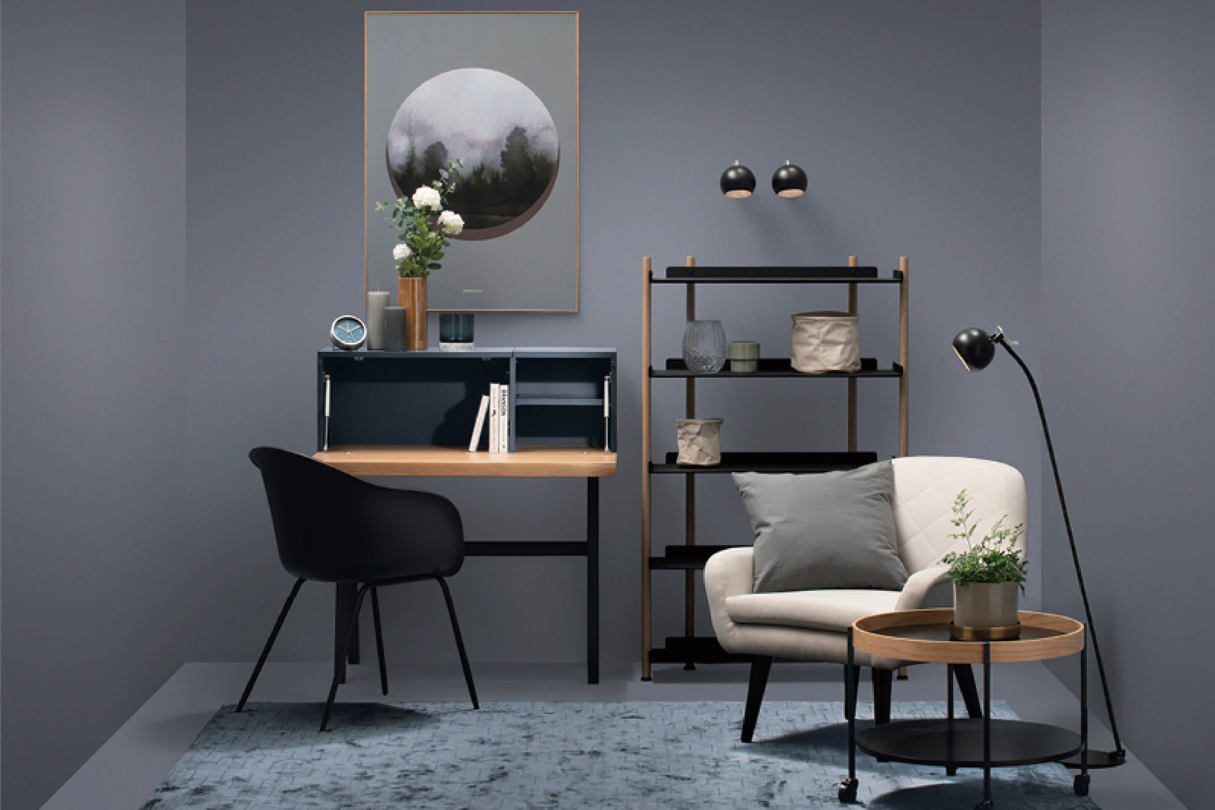 馬來西亞原裝進口實木傢俬 - LU系列 - VALEN 收藏式書桌