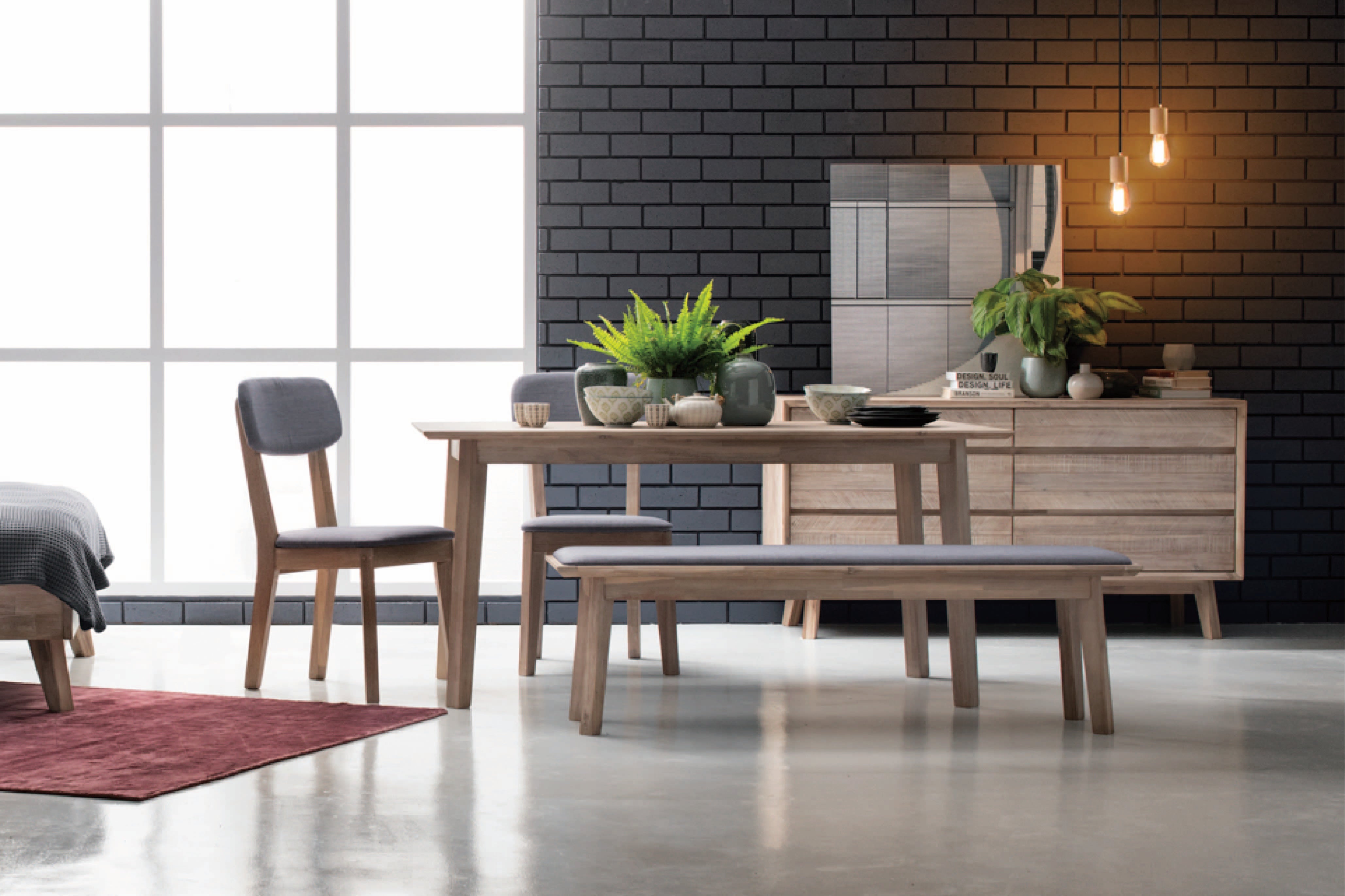 馬來西亞原裝進口實木傢俬 - F系列 - Millai米萊長凳