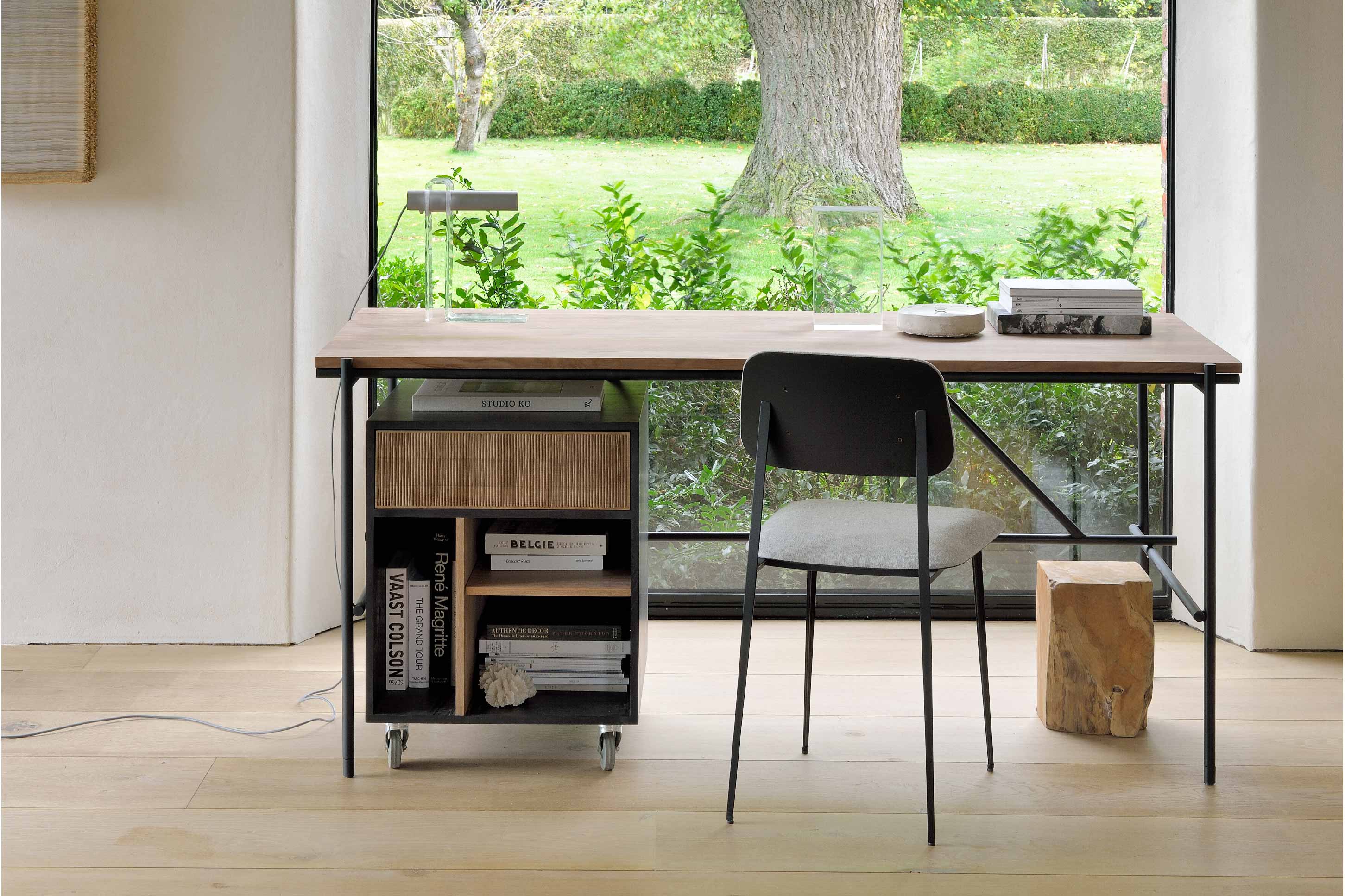 比利時原裝進口實木傢俬 - 辦公系列 - Oscar系列柚木書桌