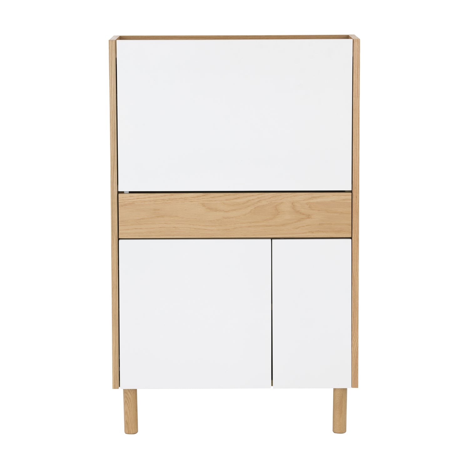 馬來西亞原裝進口實木傢俬 - LU系列 - BARTON 下拉式書桌連儲物櫃